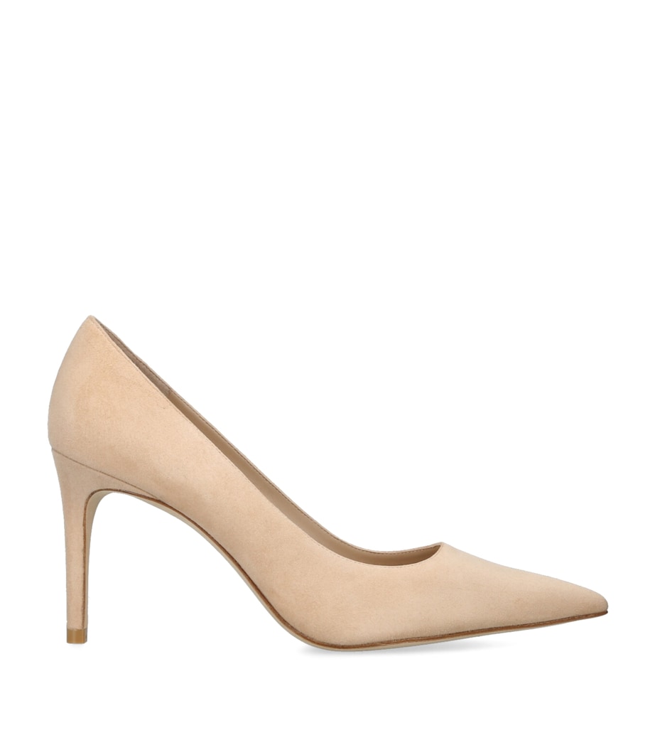 Suede Stuart Power Pumps 85 BEIGE Image 1