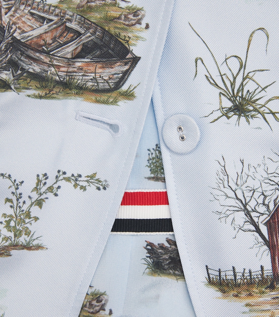 Silk Twill Printed Blazer SEASONAL MULTI Image 2