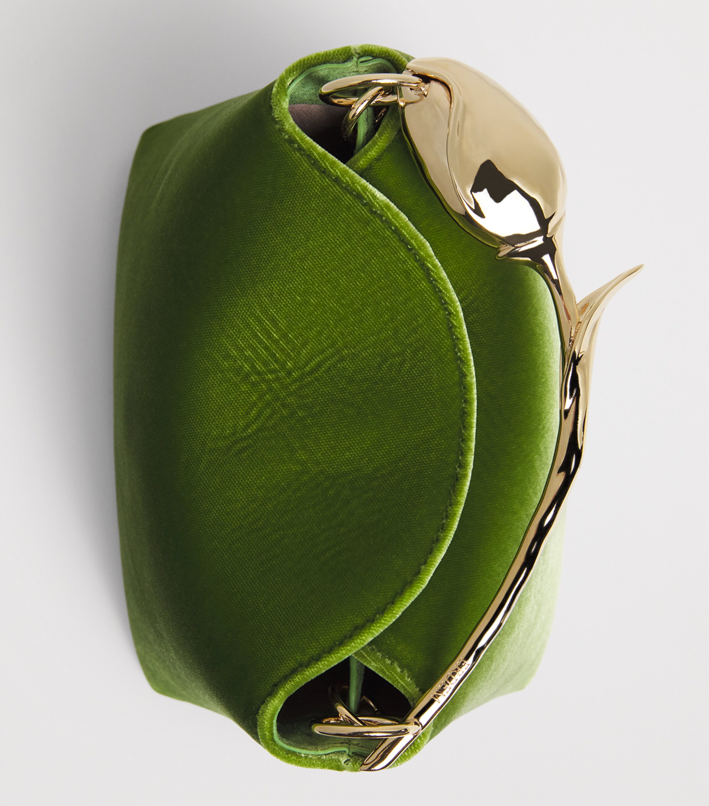Erdem Mini Velvet Bloom Top-Handle Bag Cactus Image 7