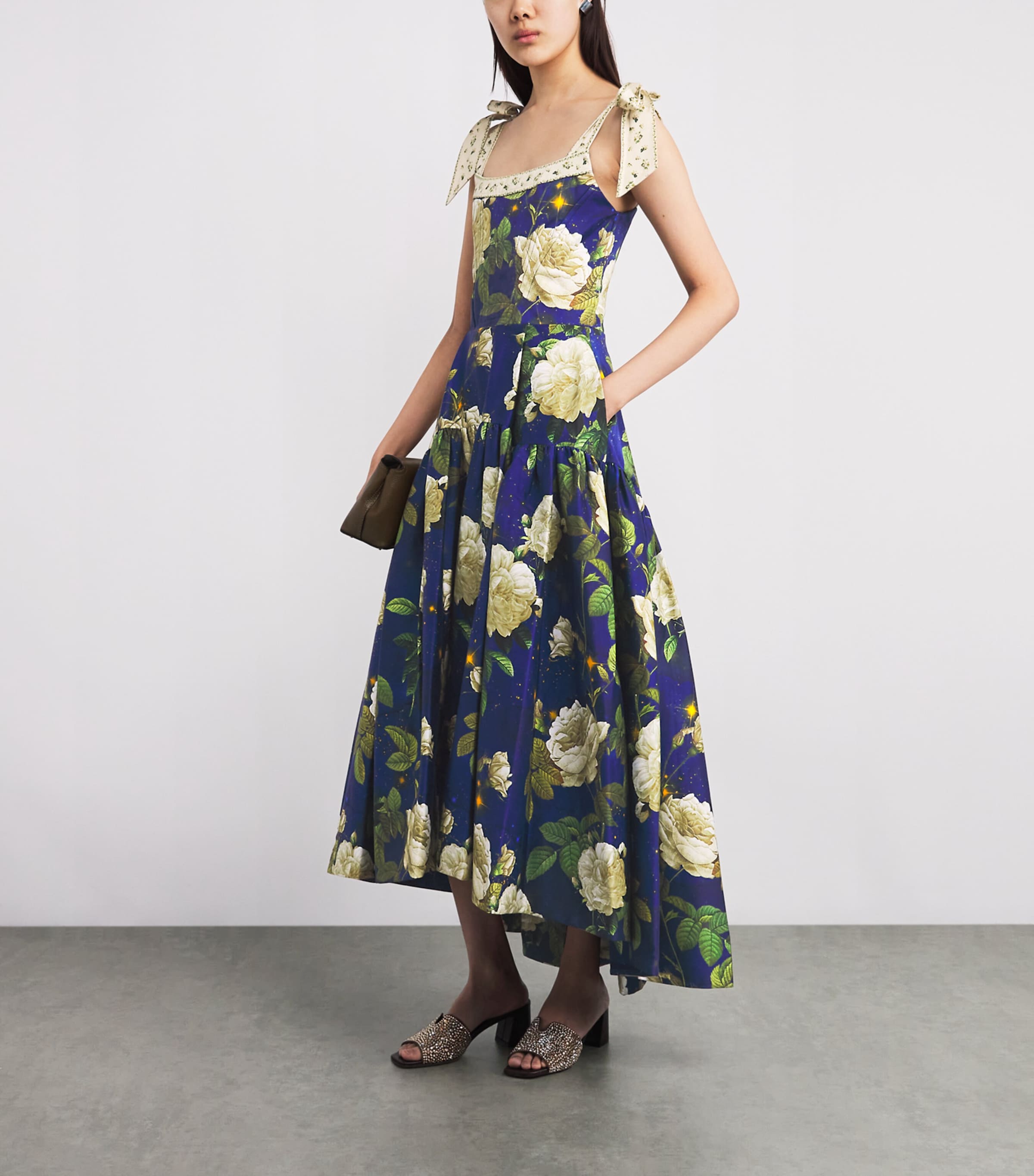 Floral Rosalee Midi Dress E439 TWILIGHT EDEN Image 2