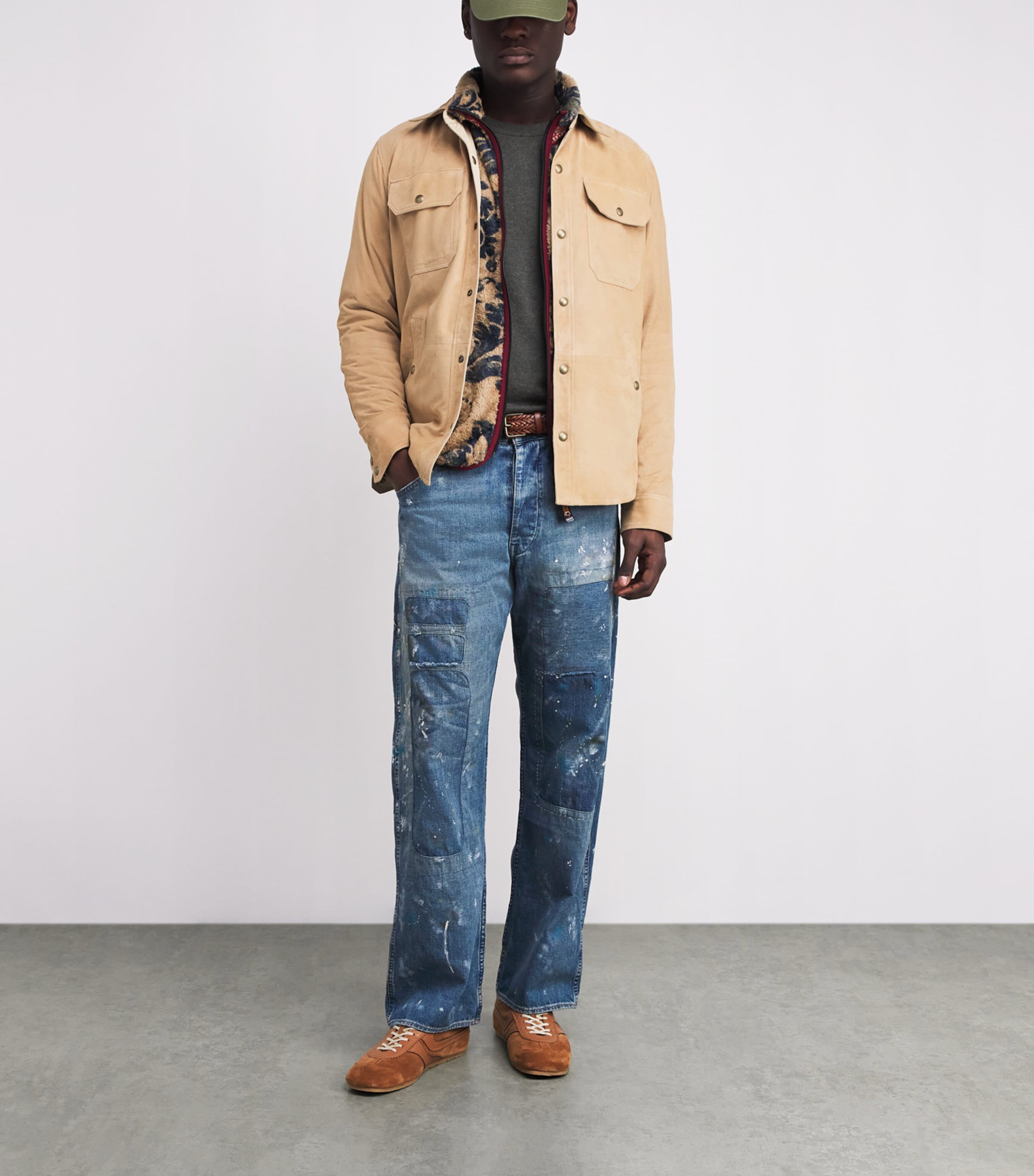 Leather Braided Belt POLO SADDLE Image 3