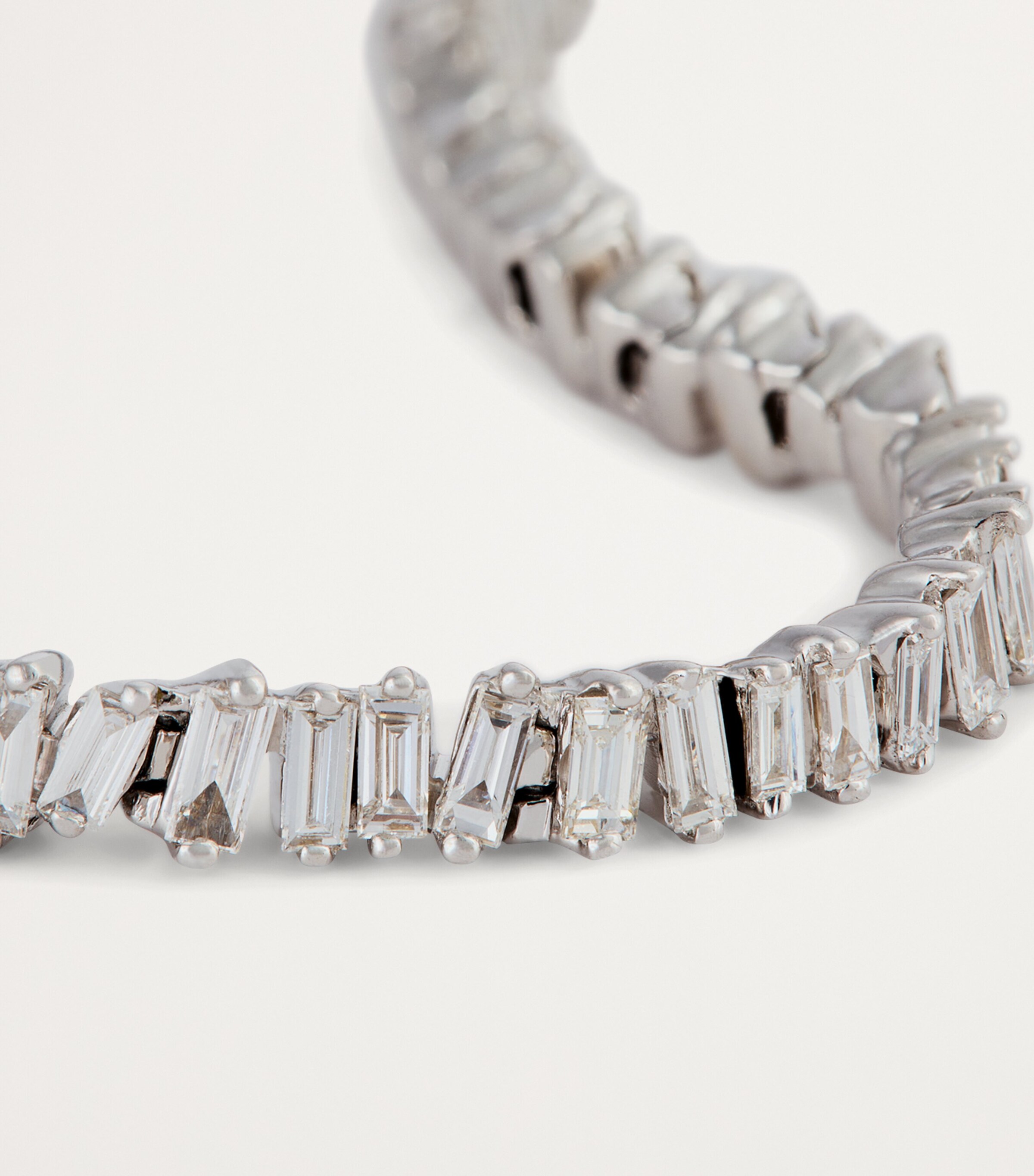 Suzanne Kalan White Gold and Diamond Mini Classic Tennis Bracelet Wg/wd Image 11
