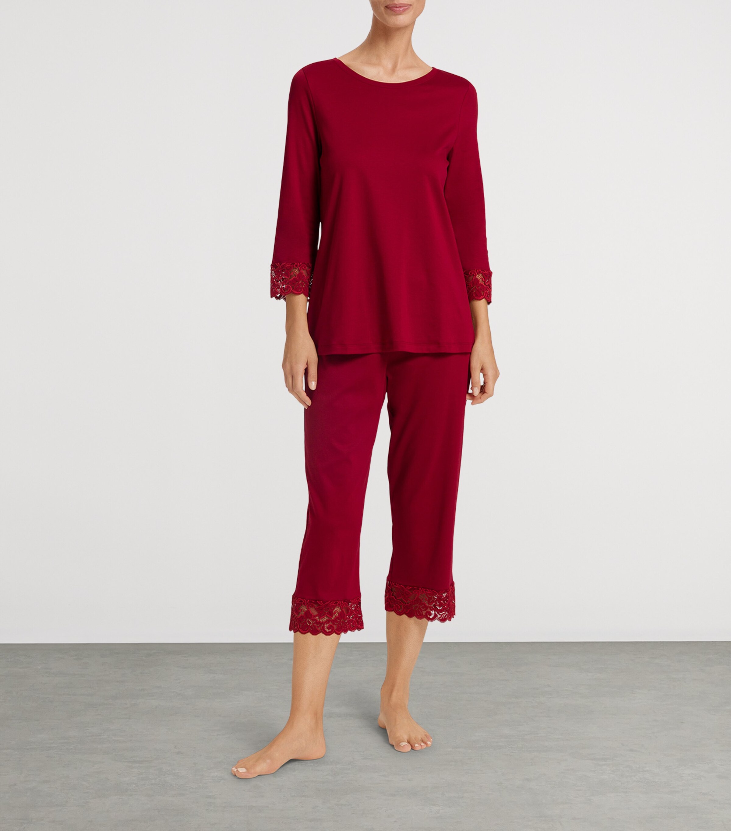 Hanro Cotton Moments Pyjama Set | Women Clothing | Nightwear | Pyjamas | Designers | Hanro Hanro Cotton Moments Pyjama Set | Women Clothing | Nightwear | Pyjamas | Designers | Hanro