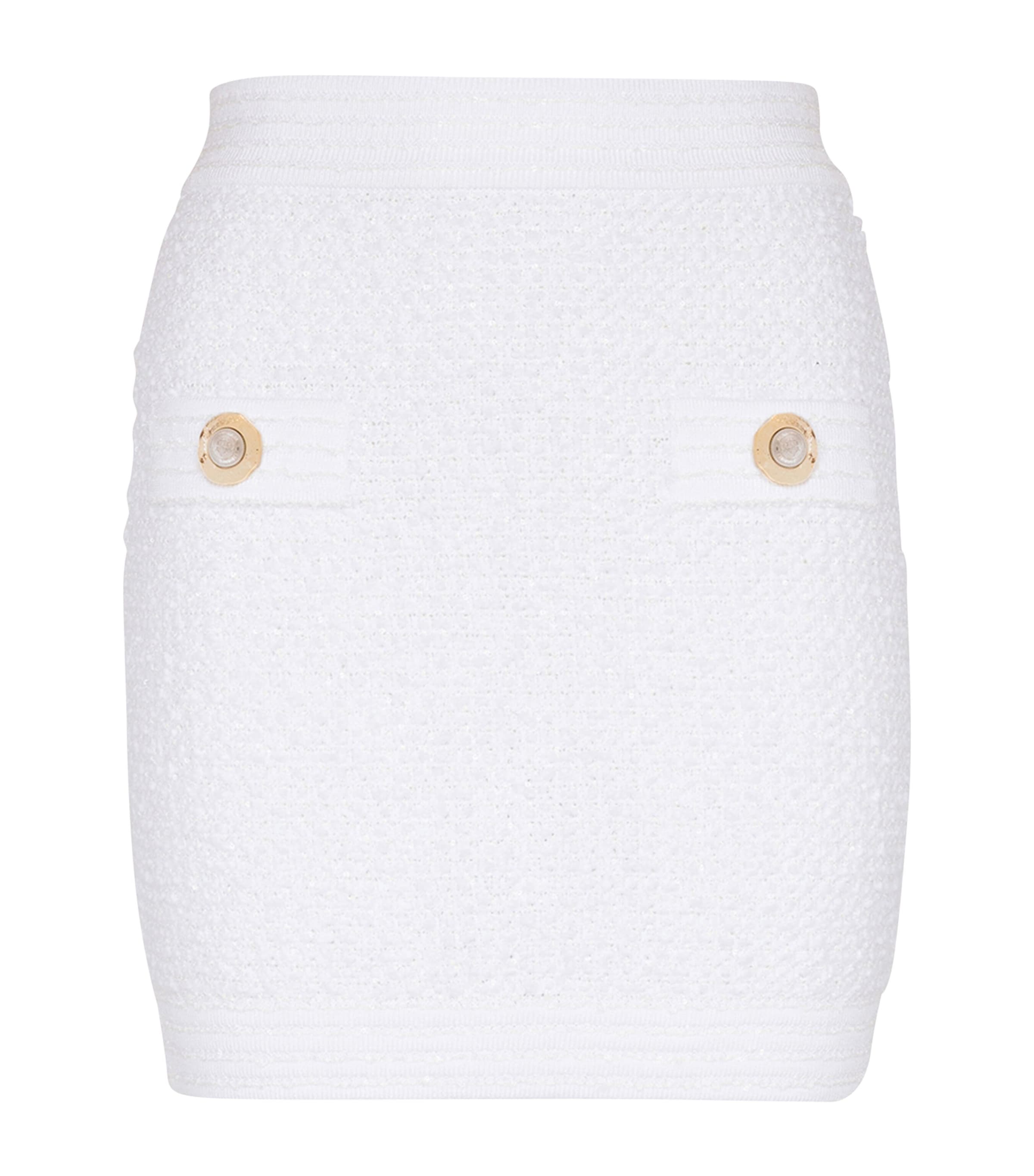 BALMAIN TWEED MINI SKIRT
