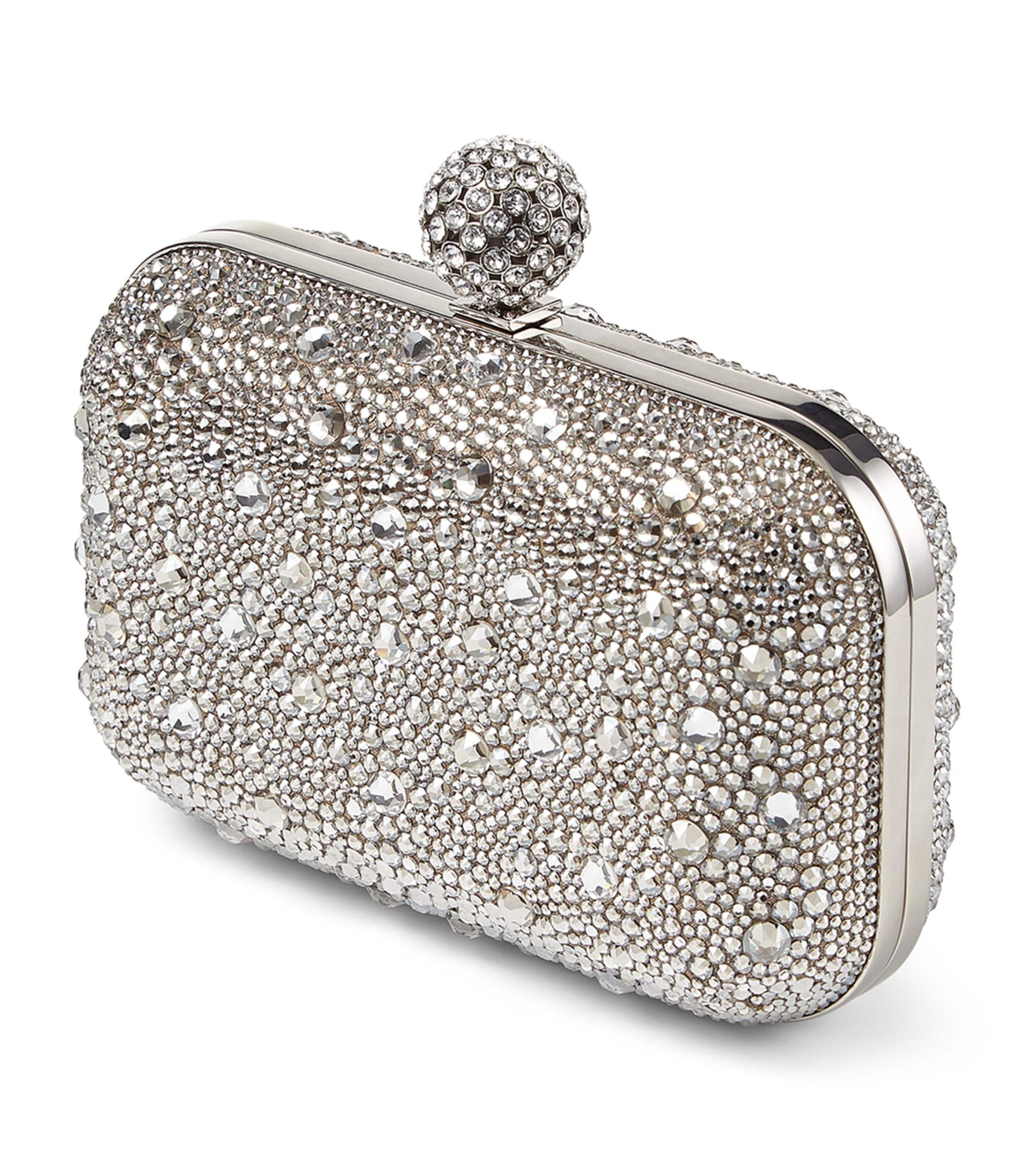 Cloud Crystal Embellished Clutch Bag NUDE/CRYSTAL Image 2