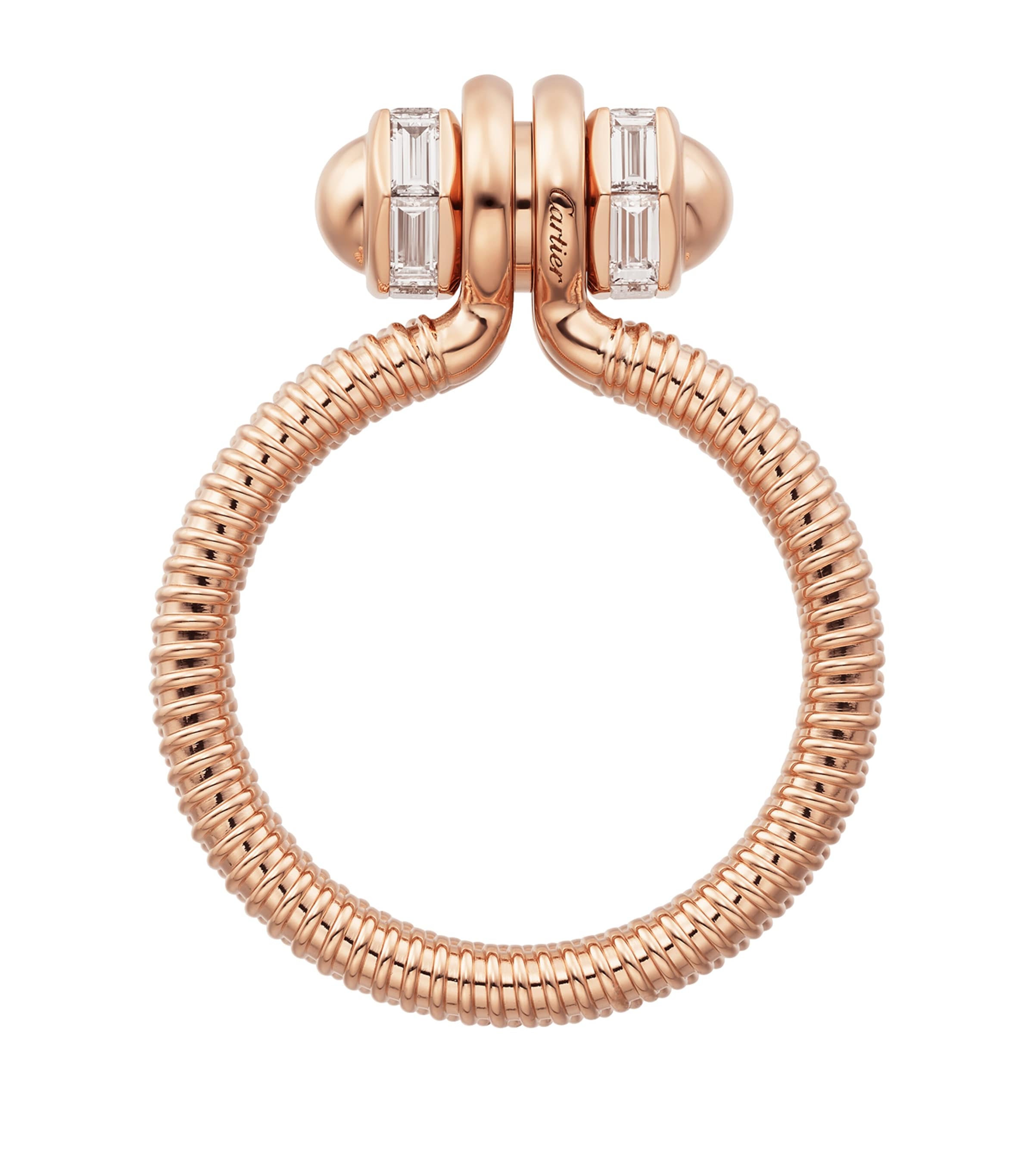 Rose Gold and Diamond Écrou de Cartier Ring WHITE Image 4