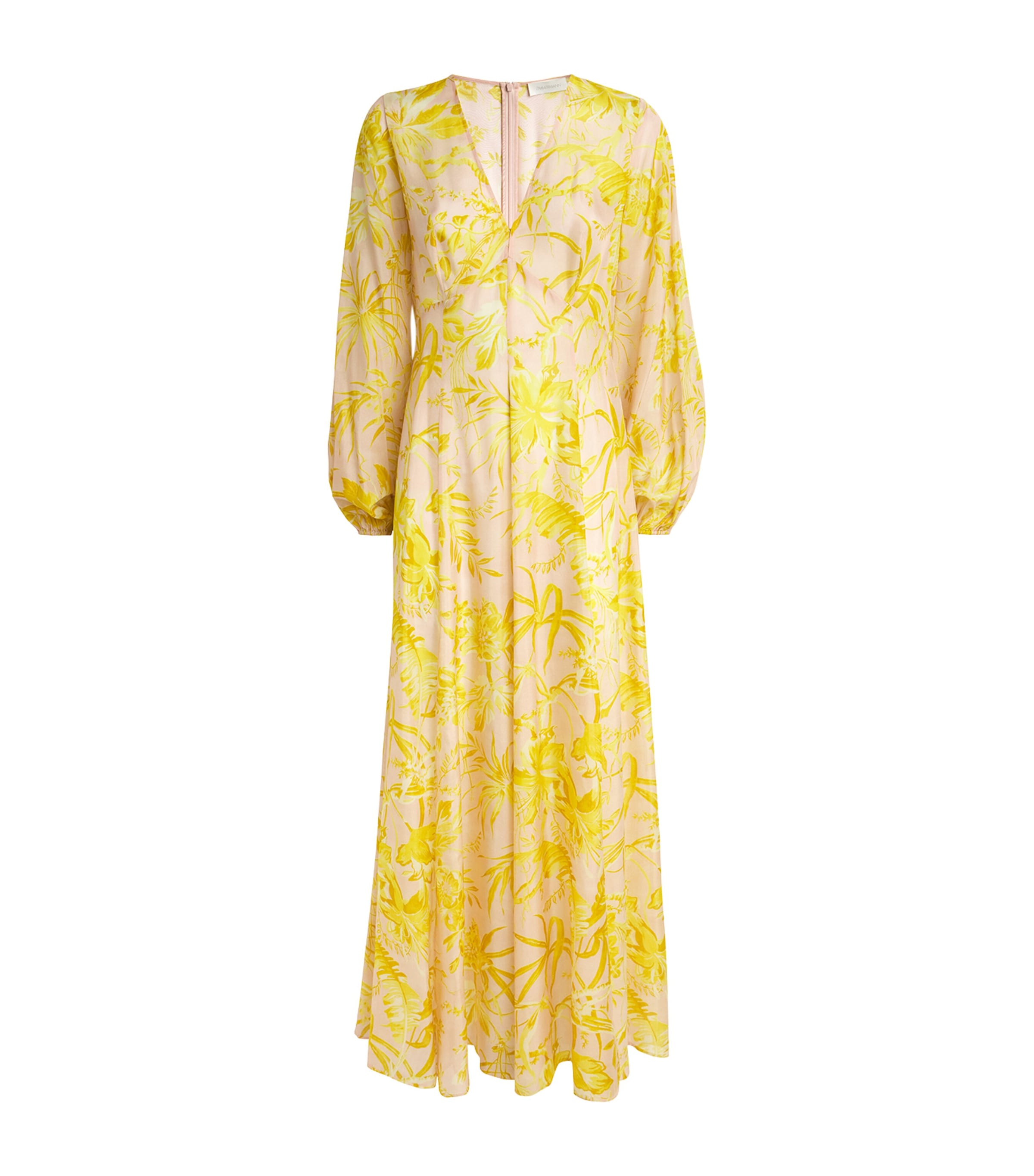 ZIMMERMANN SILK FLORAL MAXI DRESS 