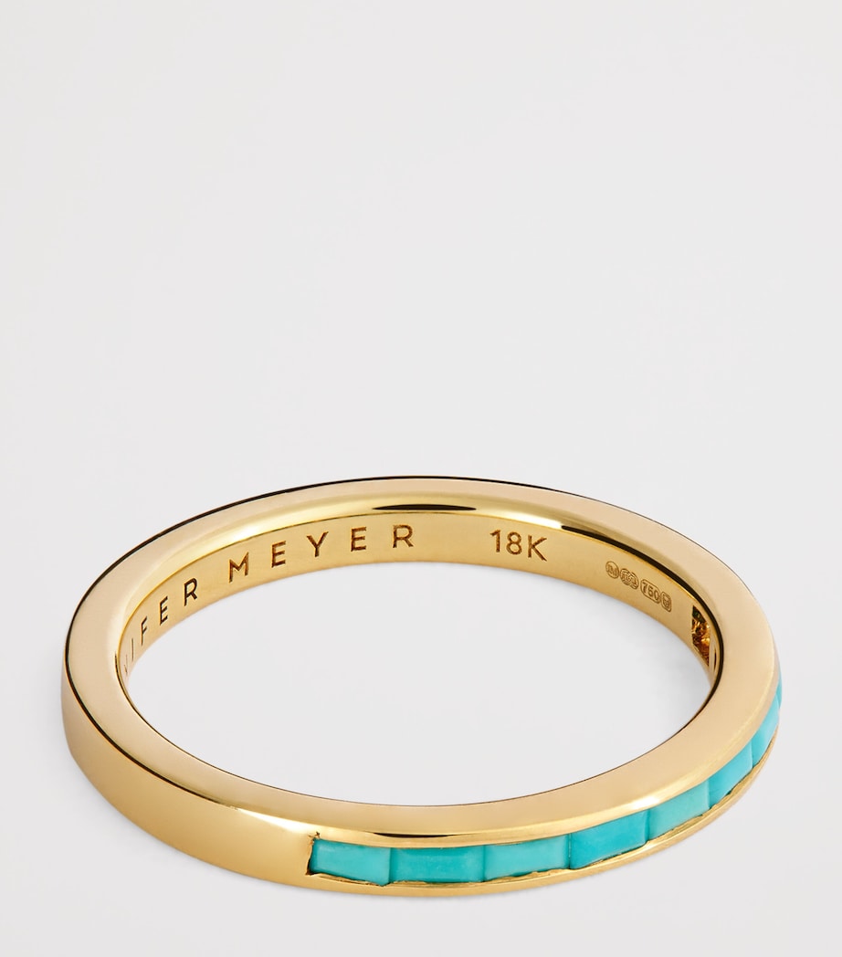 Yellow Gold and Turquoise Edith Ring YELLOW GOLD Image 4