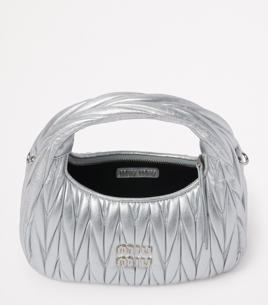 Matelassé Leather Wander Top-Handle Bag F0118 Image 4