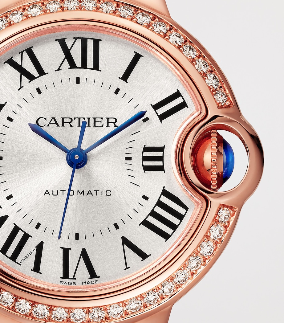 Cartier Rose Gold and Diamond Ballon Bleu de Cartier Watch 33mm Rose Gold Image 8