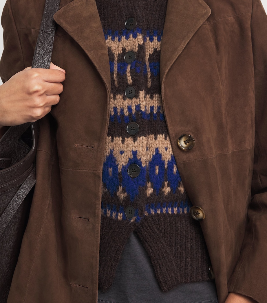 Alpaca-Merino-Blend Sweater Vest CHOCOLATE MULTI Image 6