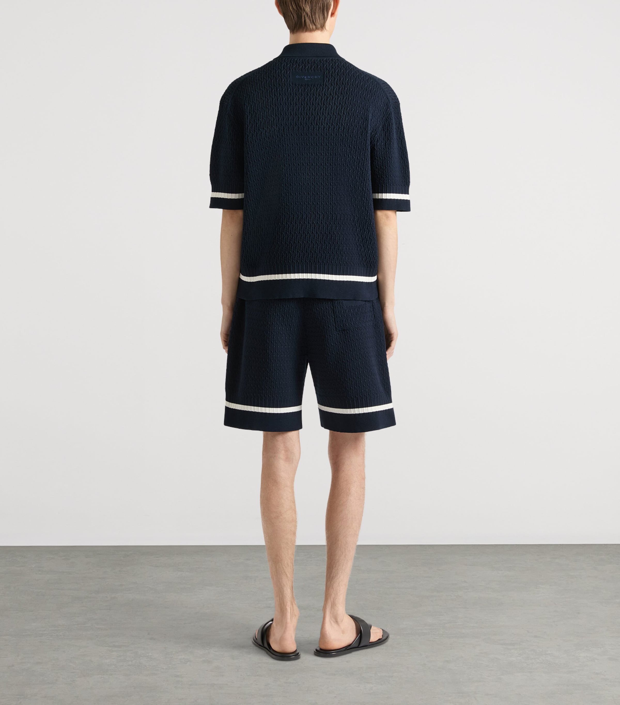 Givenchy Mens Cotton Knitted Bermuda Shorts Image 3