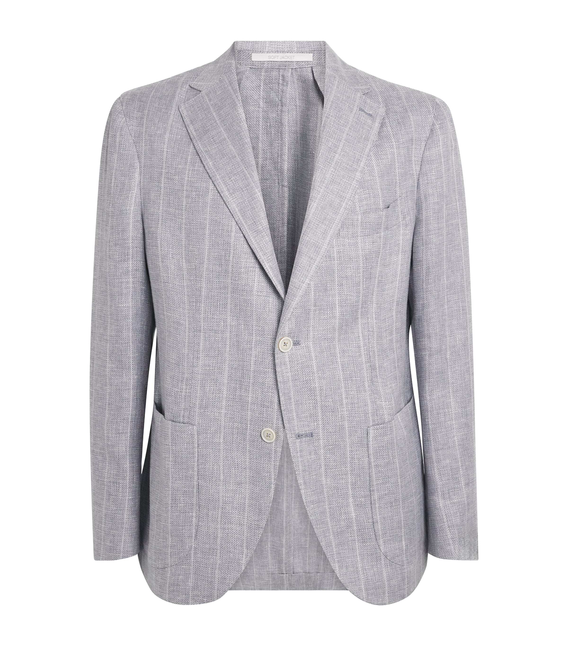 Eleventy Mens Linen-Cashmere-Silk Blazer Zucchero Image 1