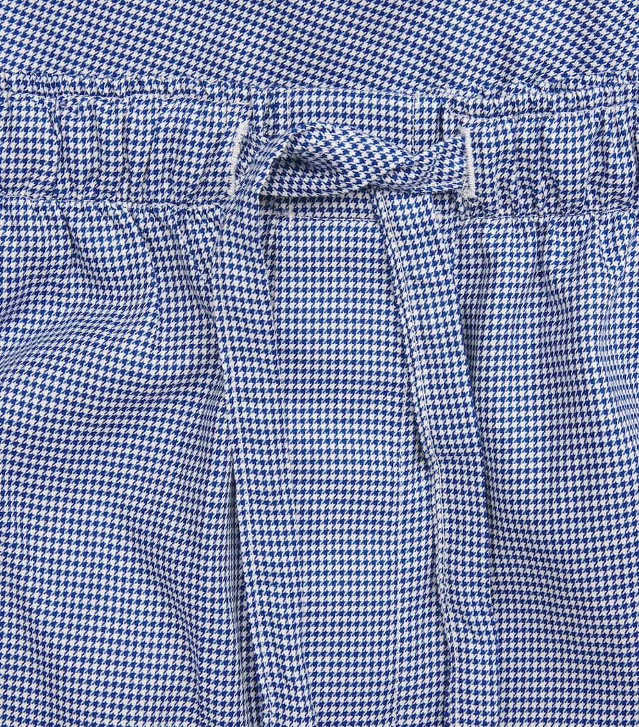 Cotton Puppytooth Lounge Trousers NAVY Image 5