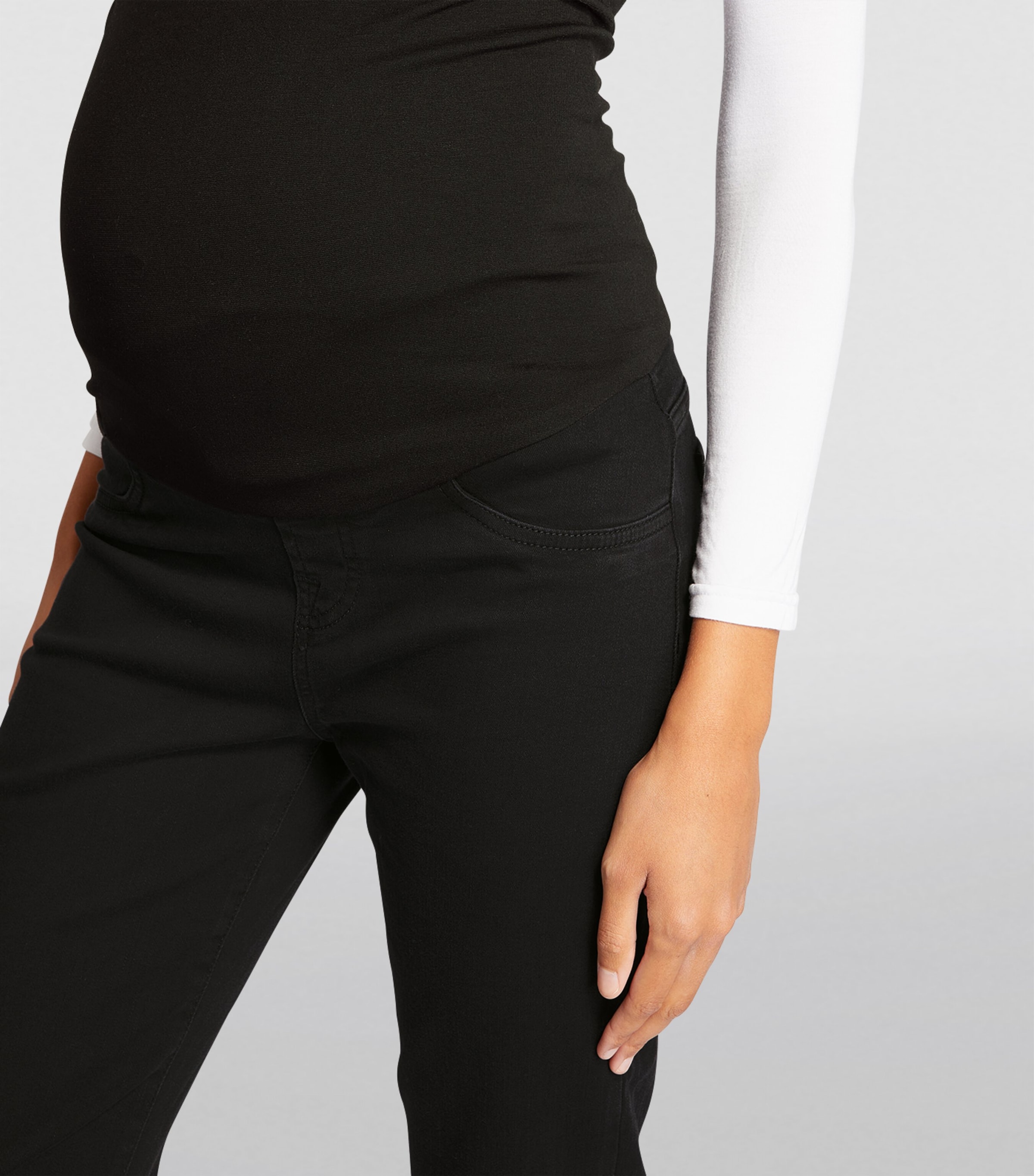 Maternity Bootcut Jeans BLACK Image 6