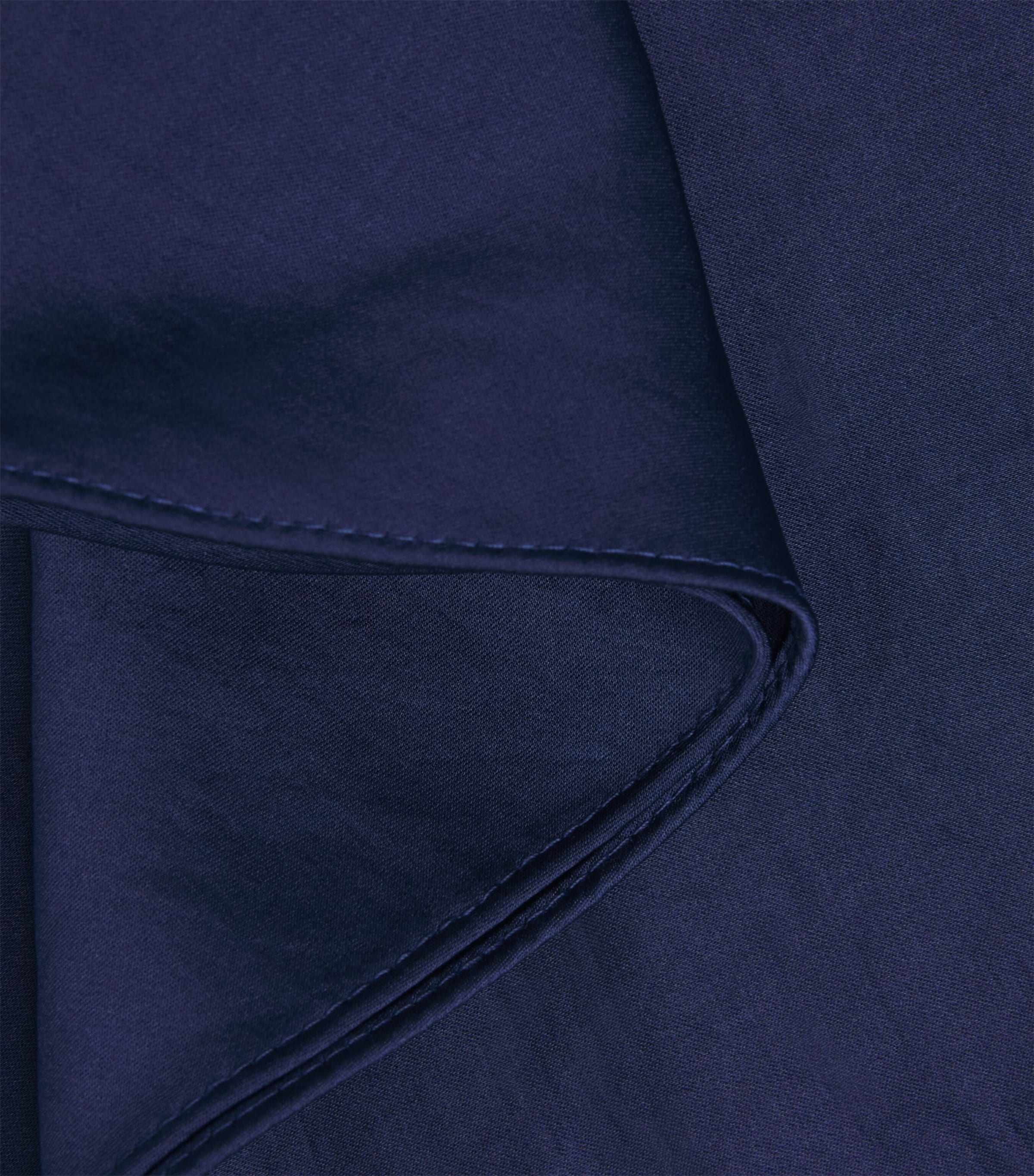 Theory Womens Crushed Satin Sleeveless Blouse Sapphire Navy Image 6