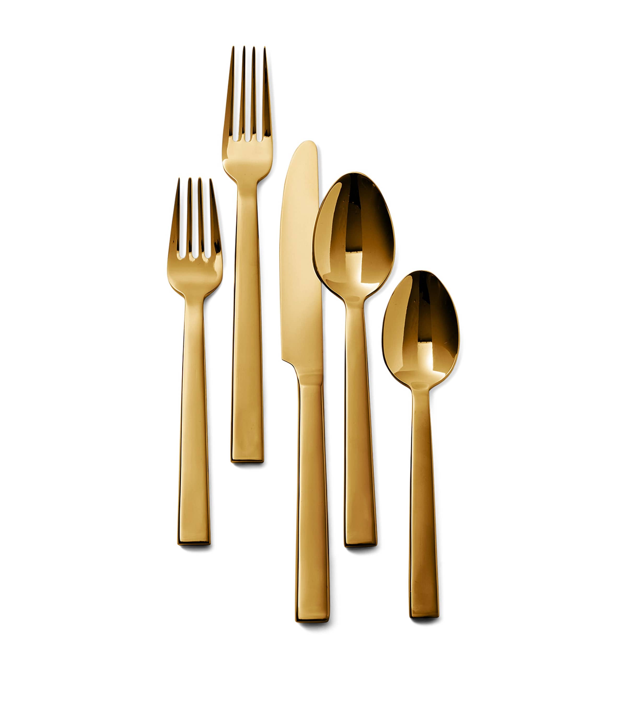 Polo Ralph Lauren Stainless Steel Academy 5-piece Cutlery Set In Gold