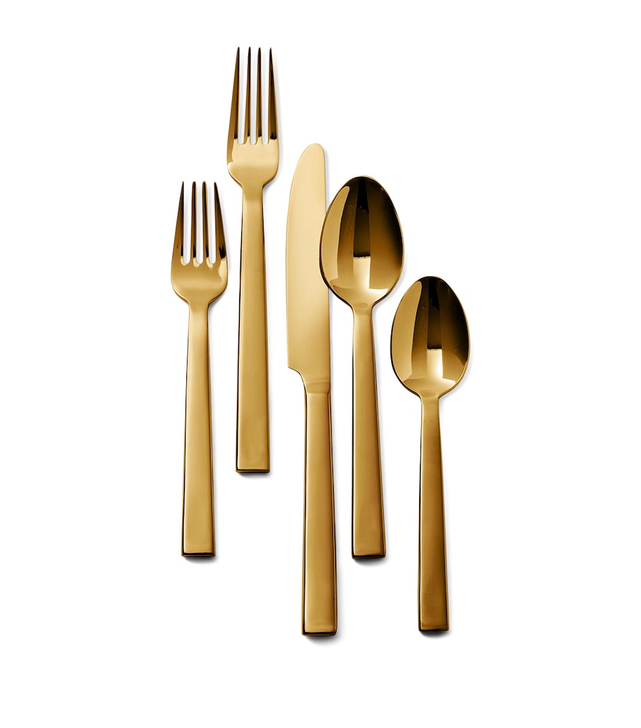 Stainless Steel Academy 5-Piece Cutlery Set GOLD Image 1