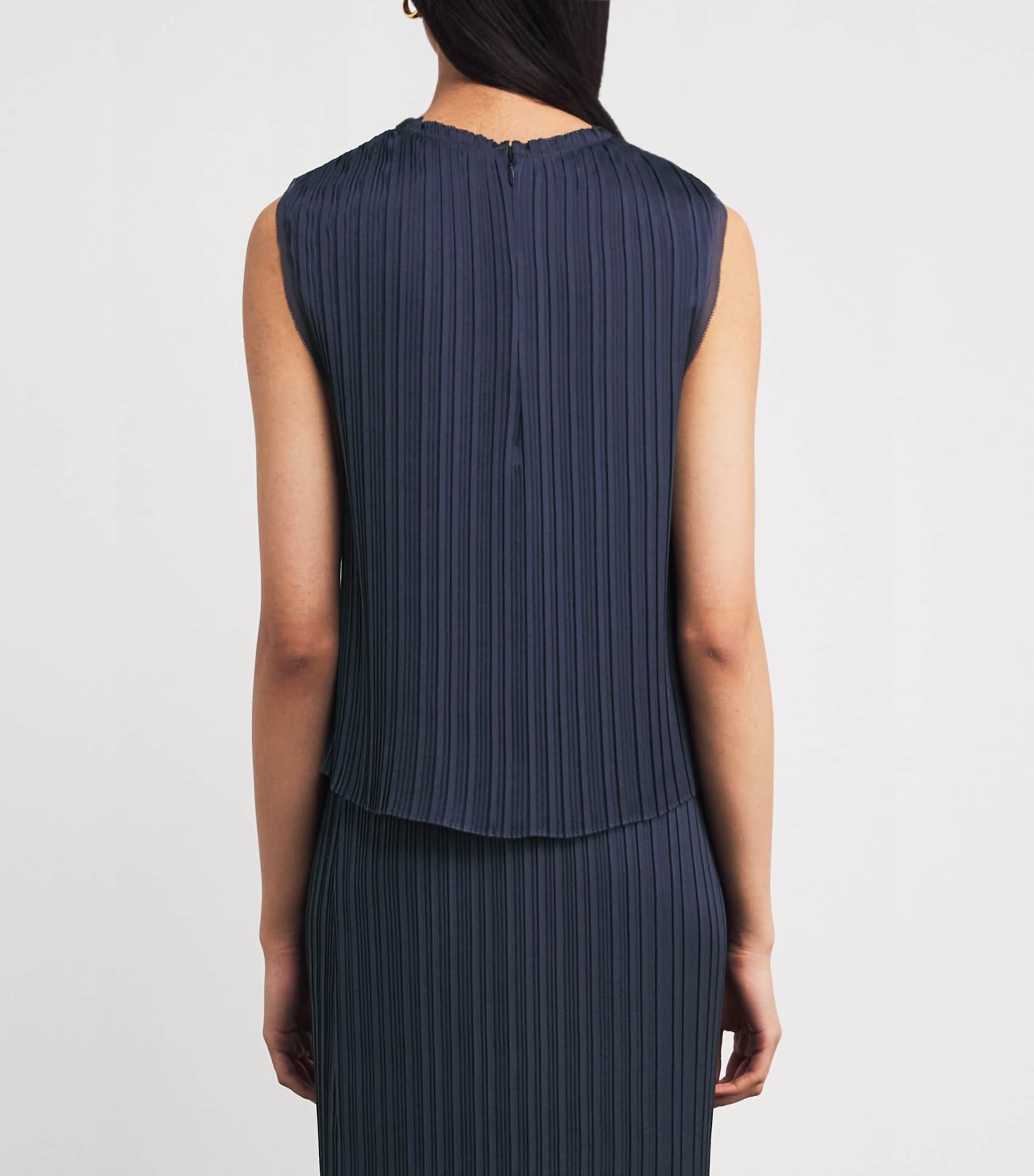 Satin Pleated Top 403CBL Image 4