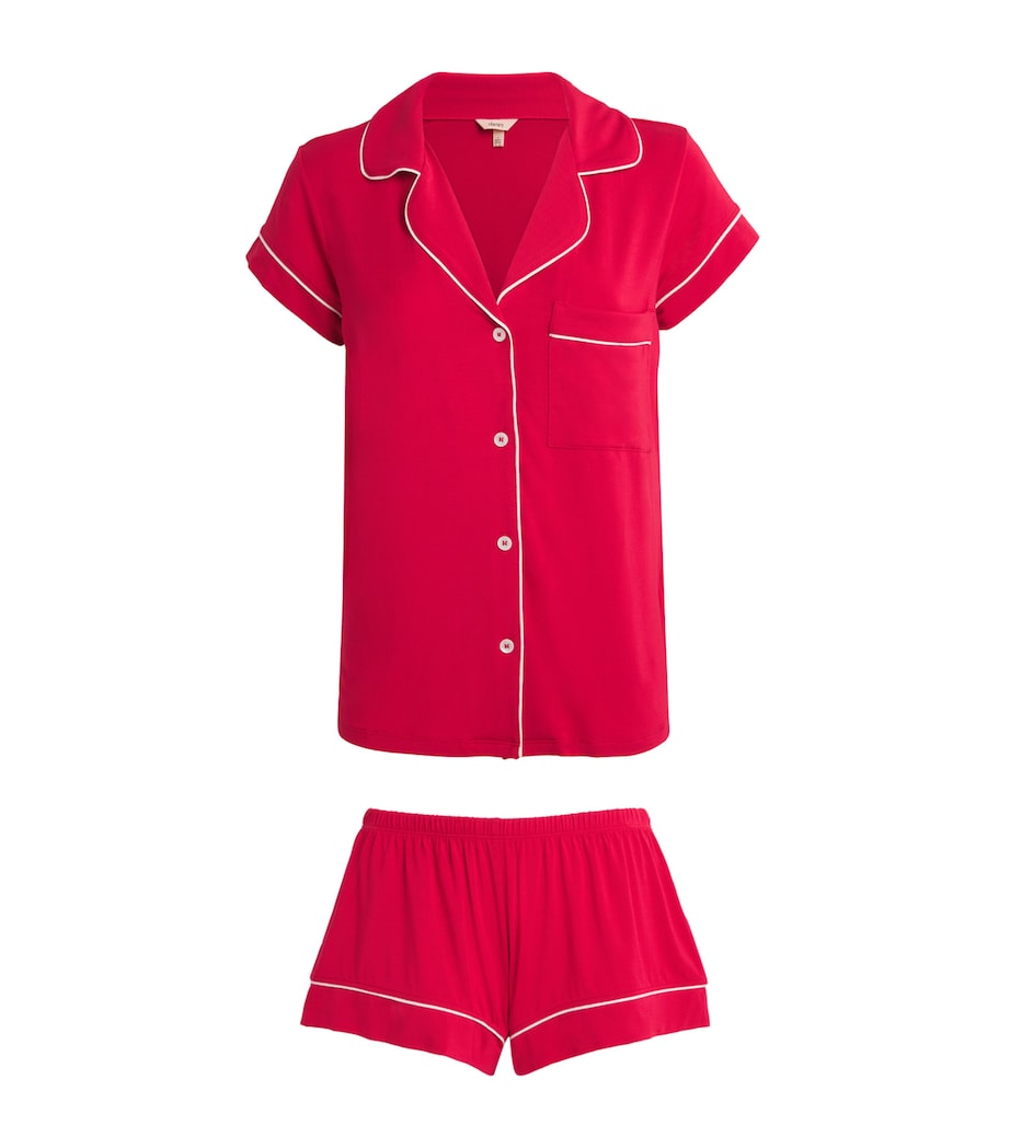 Gisele Short Pyjama Set HOLLY RED/IVORY Image 1
