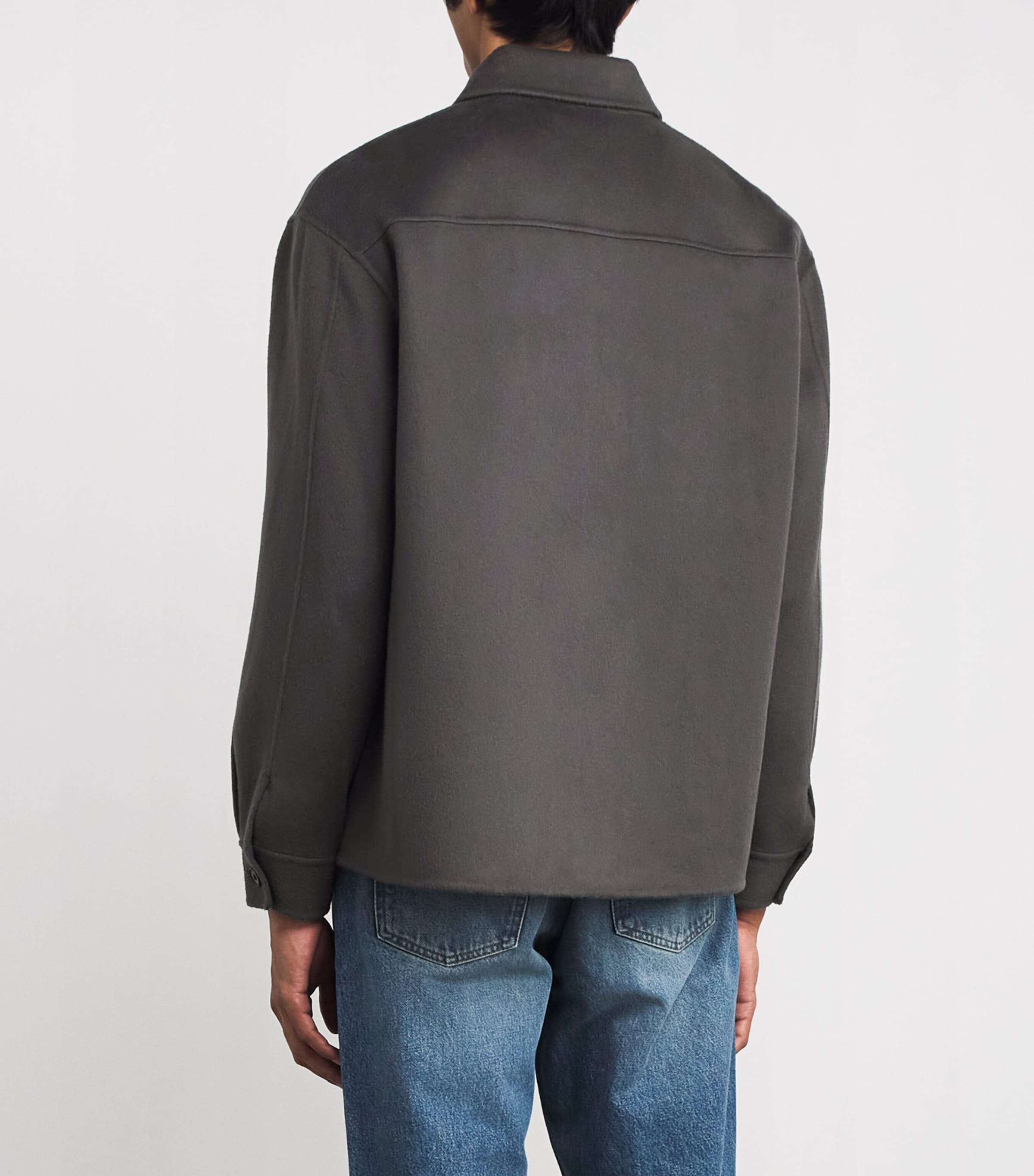 Wool Overshirt GREY Image 4