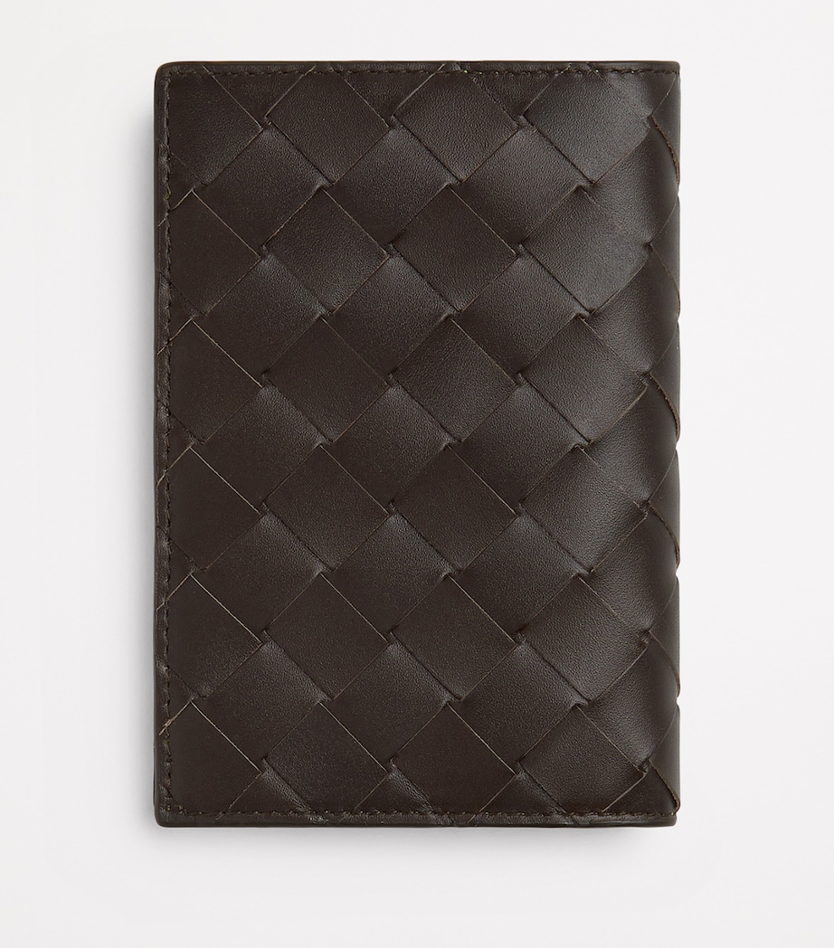 Leather Intrecciato Bifold Passport Cover 2106 Image 3