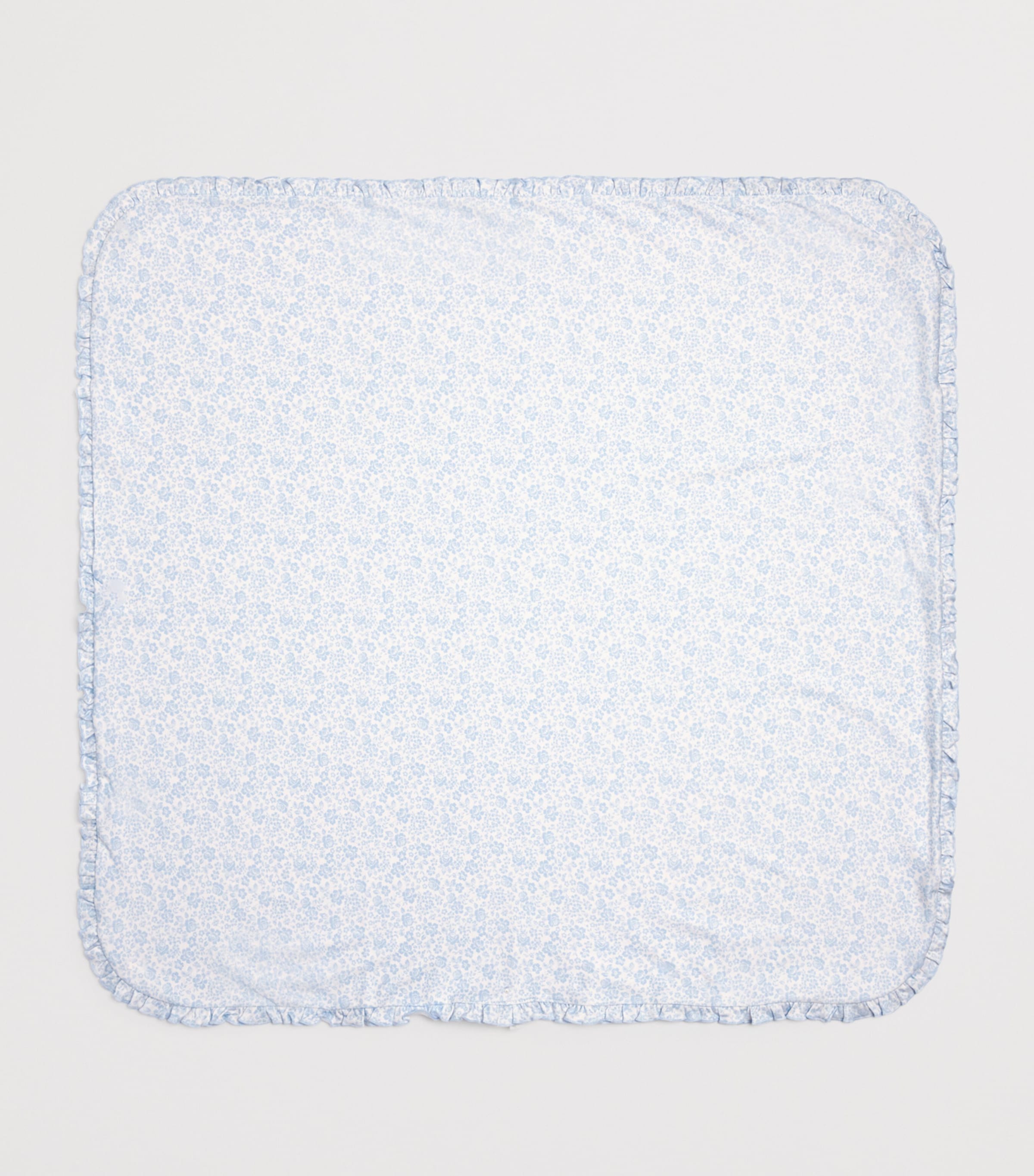 Pima Cotton Country Gardens Blanket K480LIGHT BLUE Image 2