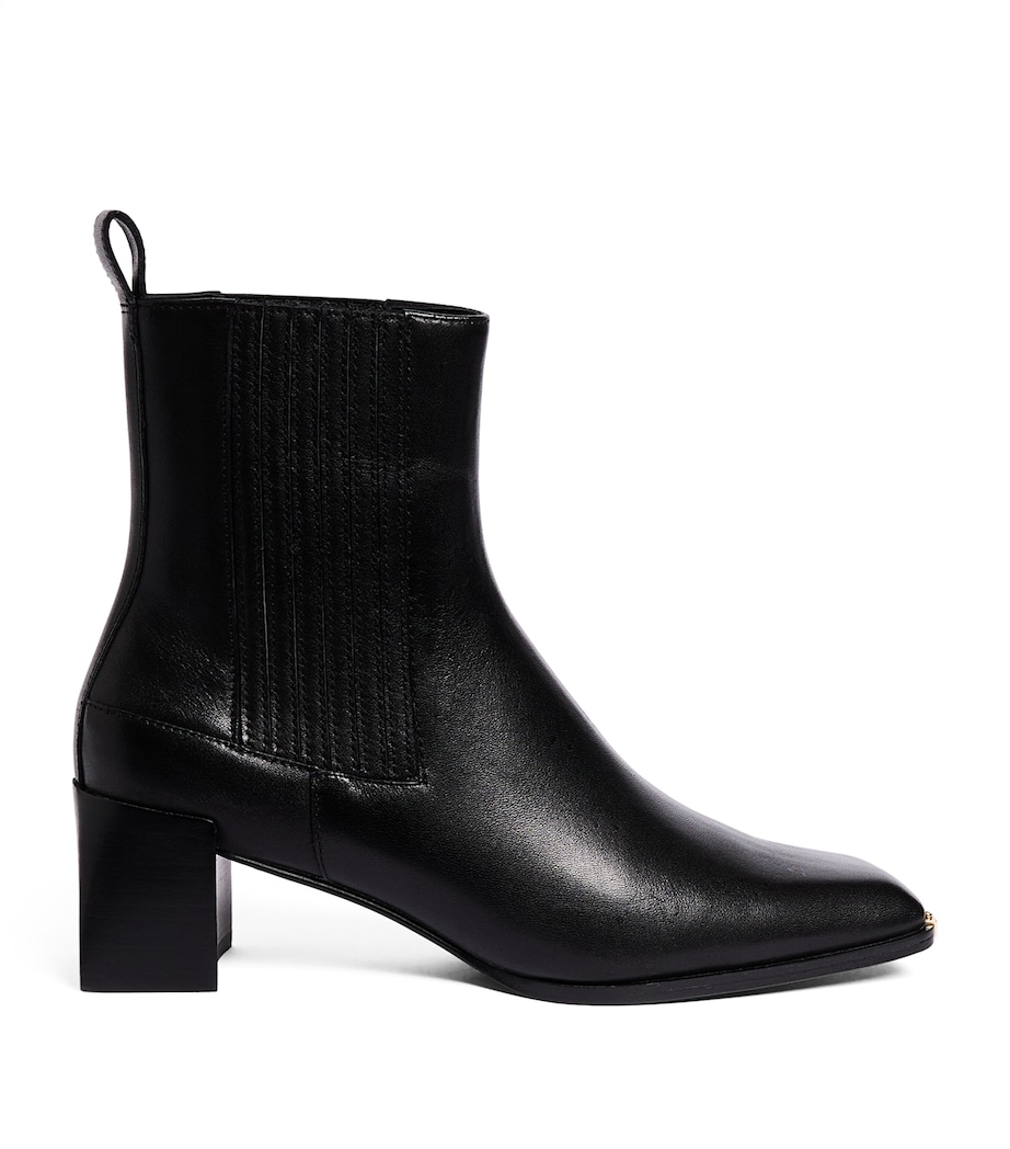 Sandro Paris Leather Ankle Boots 55 Black Image 1