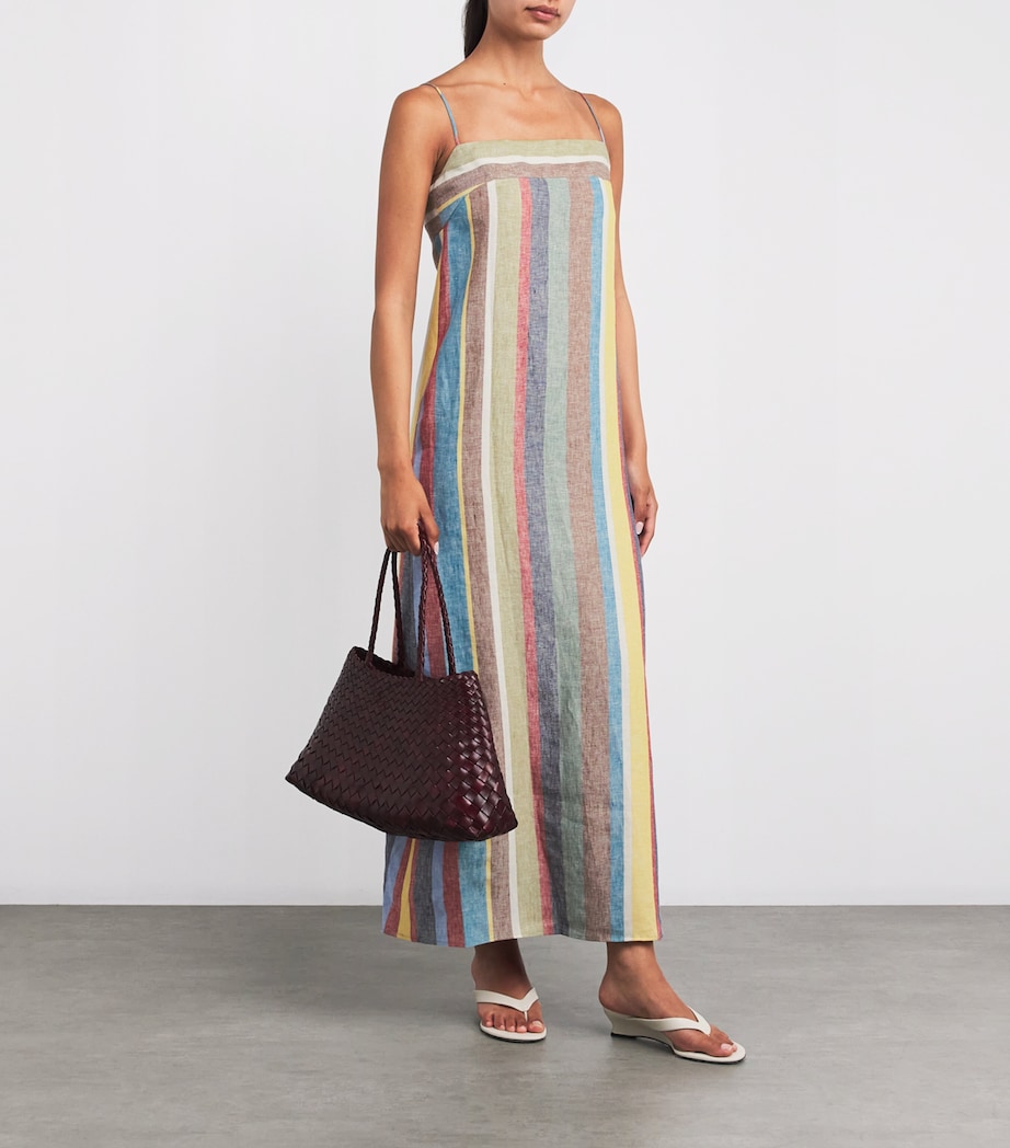 Linen Laura Maxi Dress MARKET STRIPE MKST Image 2