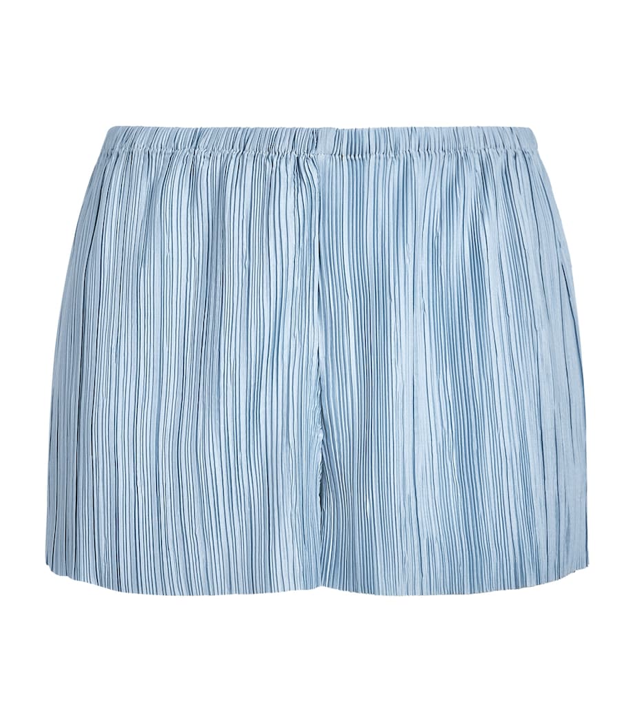 Cult Gaia Womens Sinclair Origami Plissé Shorts Coastal Image 1