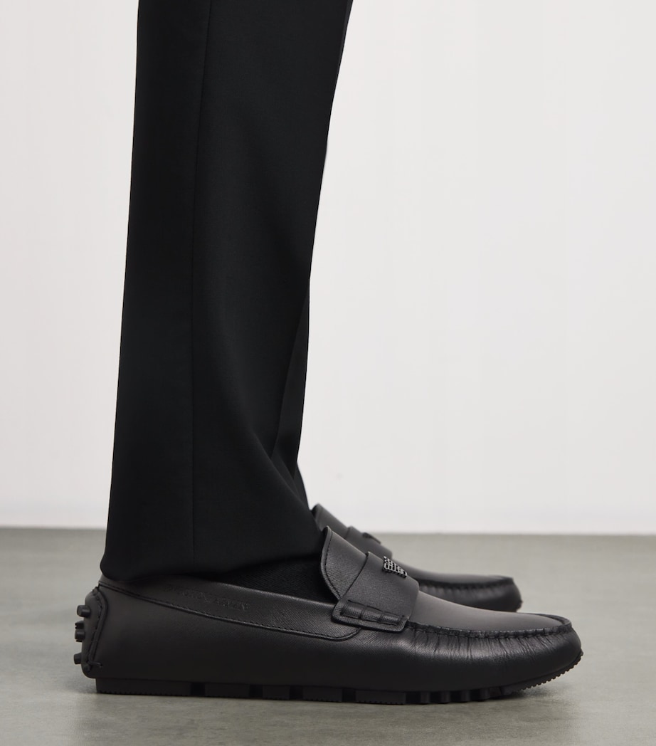 Saffiano Leather Driving Loafers UC001 Image 2