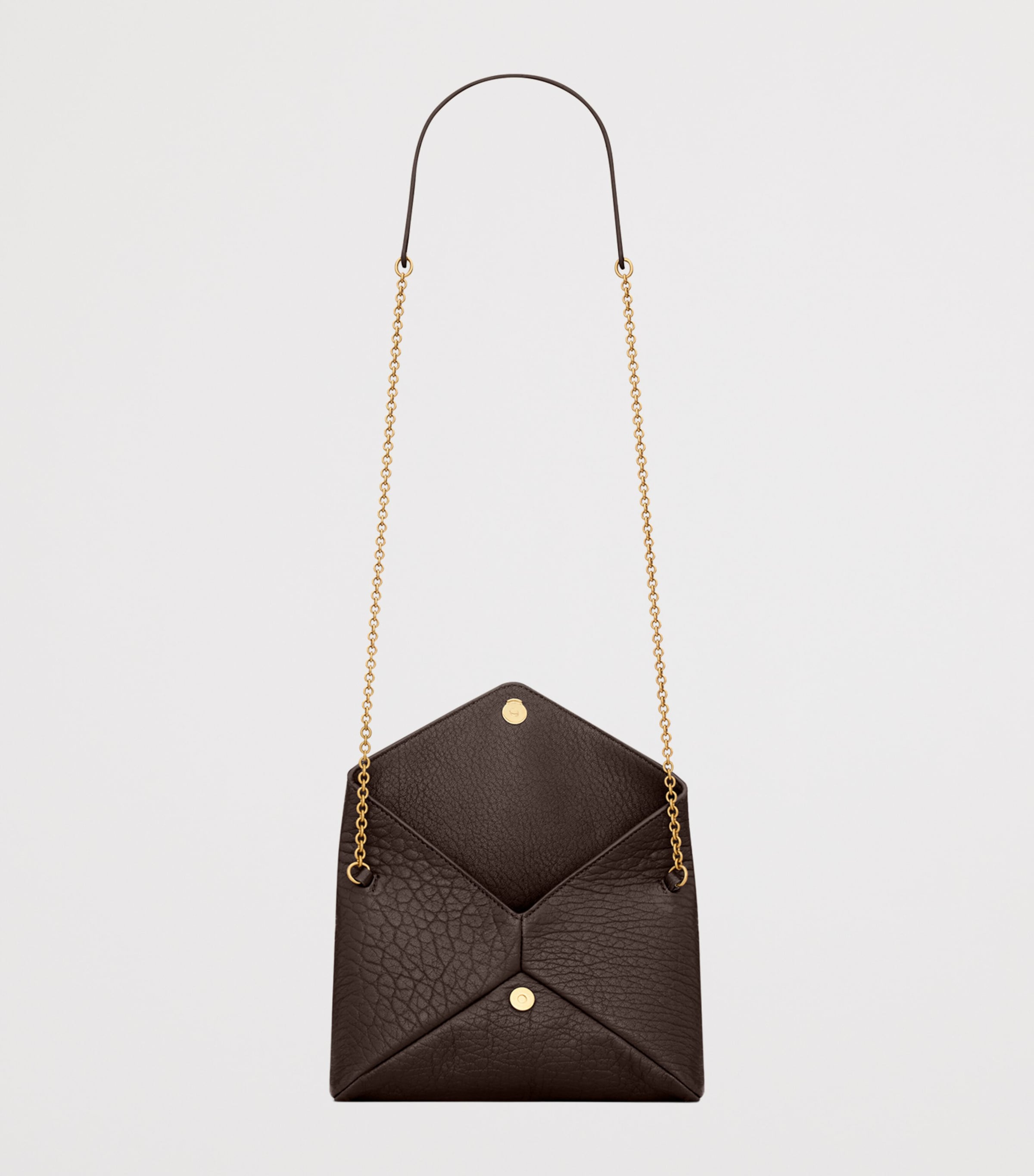 Saint Laurent Small Leather Cassandre Envelope Shoulder Bag Image 4