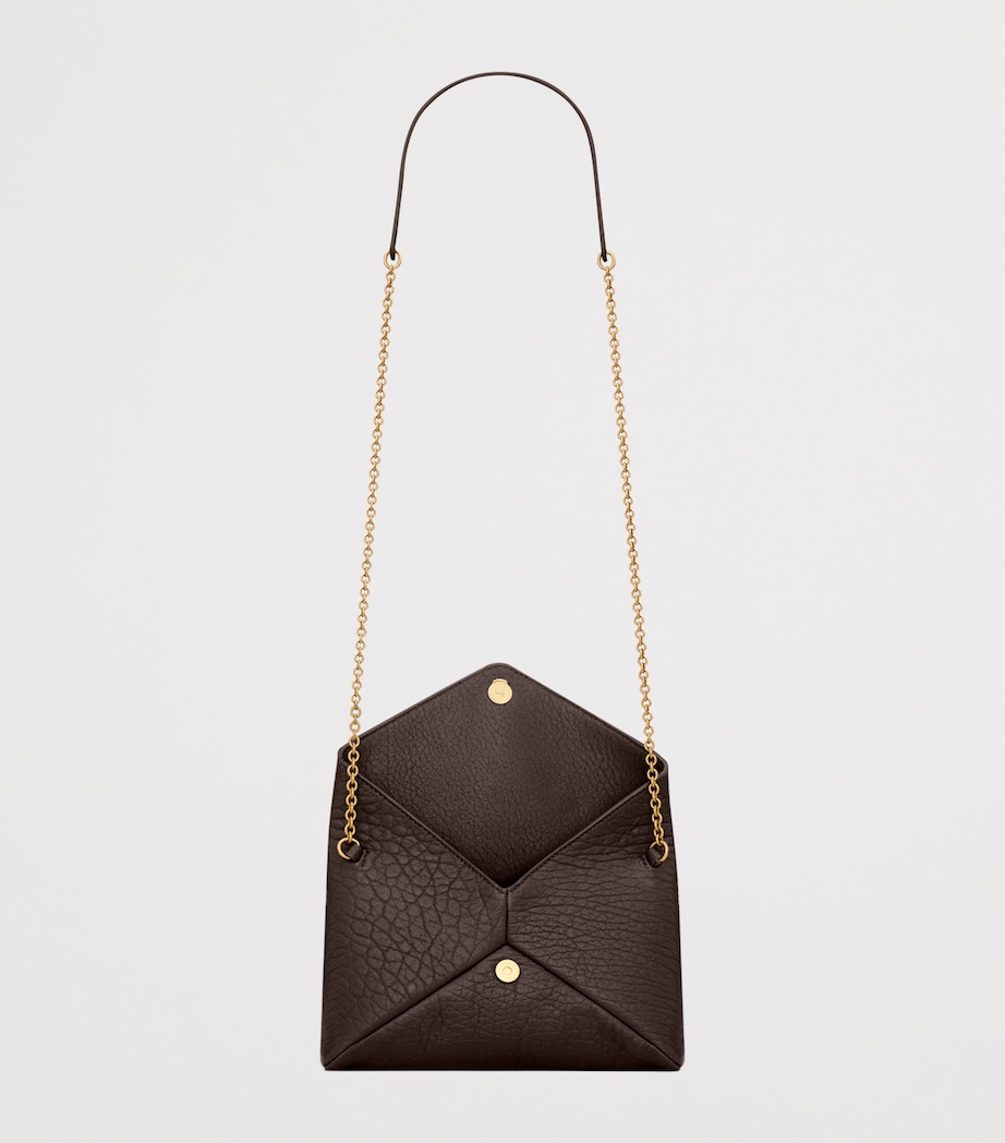 Saint Laurent Small Leather Cassandre Envelope Shoulder Bag Image 4
