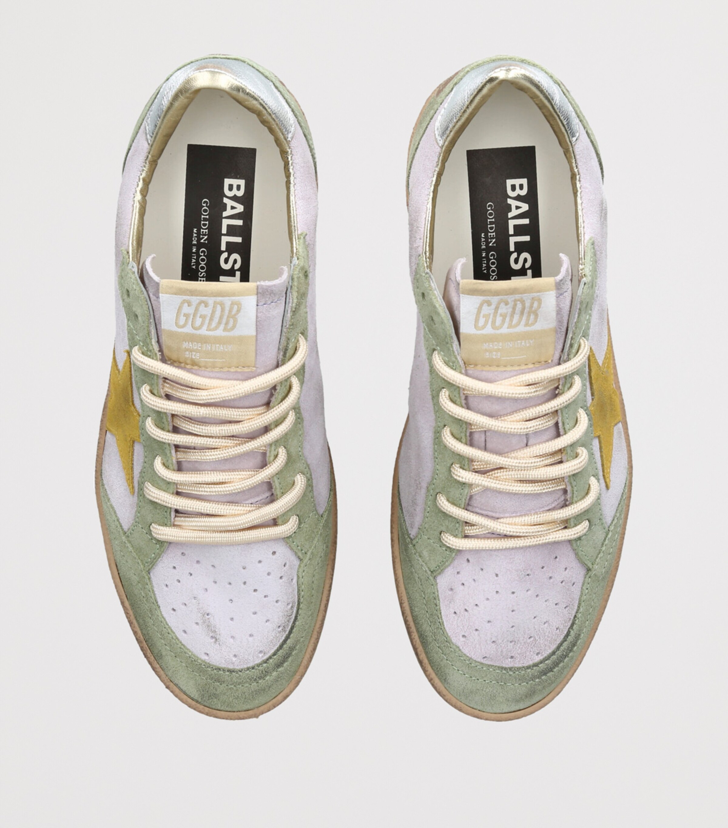 Golden Goose Suede  Ball Star Sneakers Lilac Image 3