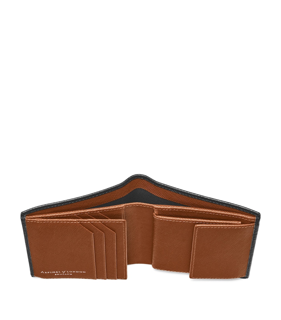 Leather Bi-Fold Wallet BLACK Image 2