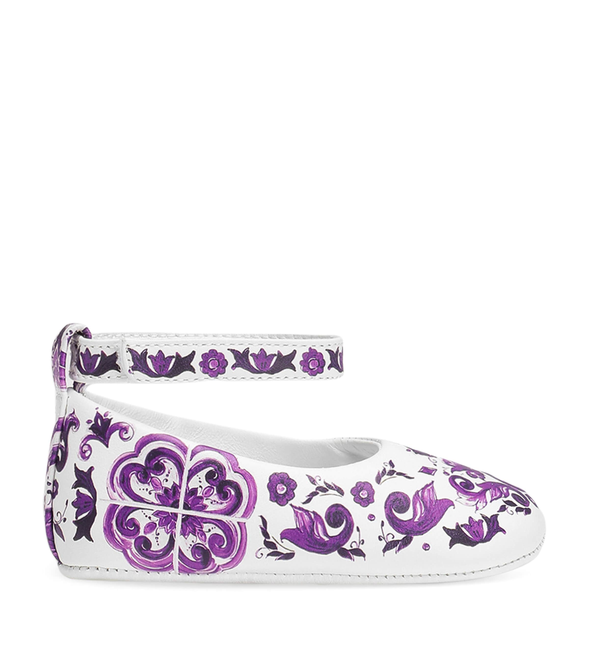 Lambskin Printed Ballet Shoes I03TN-MAIOLICA 3 Image 1