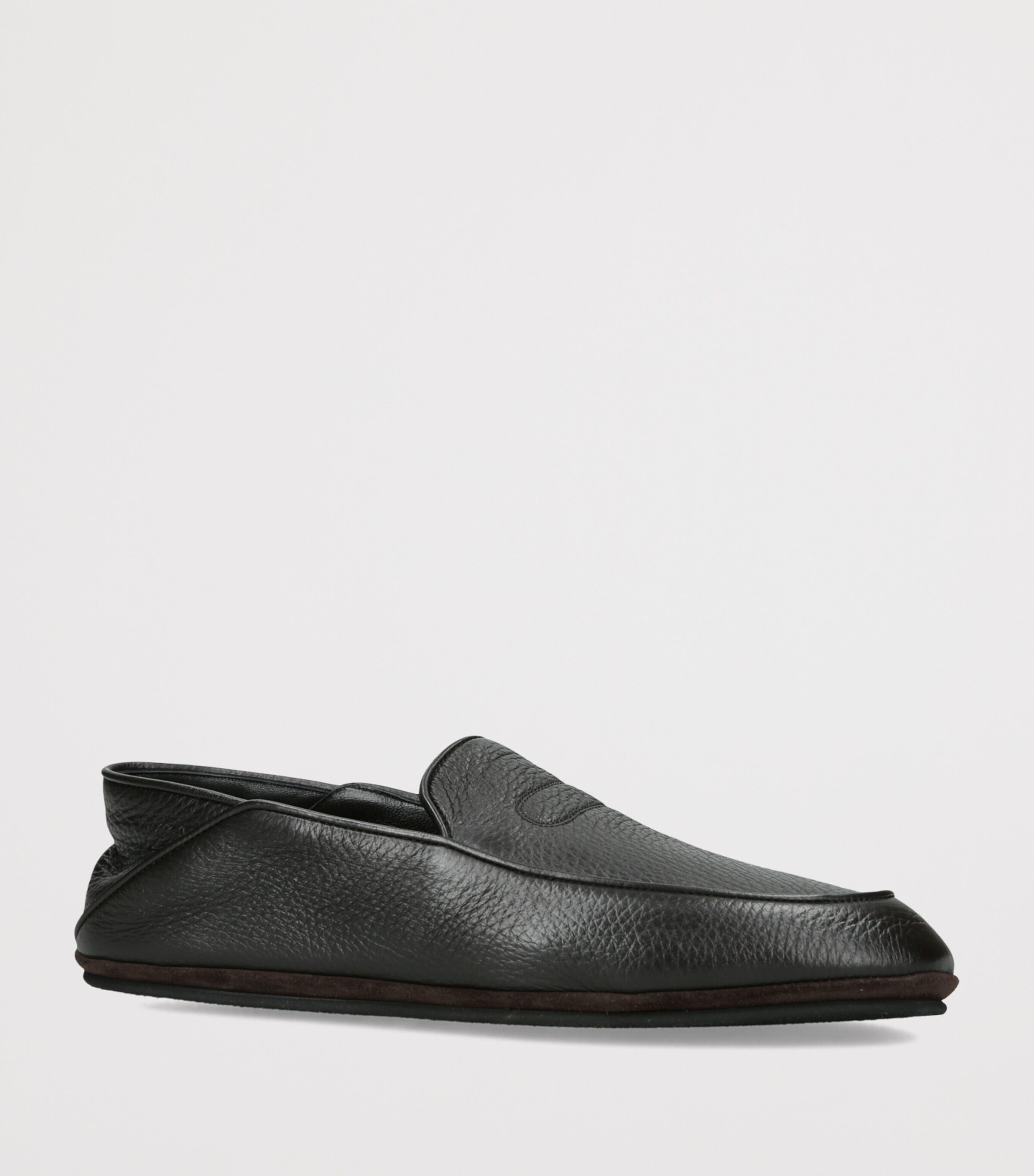 John Lobb Leather Kingston II Slippers Dark Brown Image 2