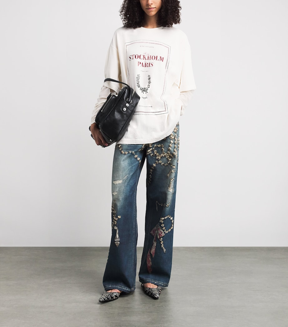 Low-Rise Printed 1981 Jeans AUZ MID BLUE Image 2