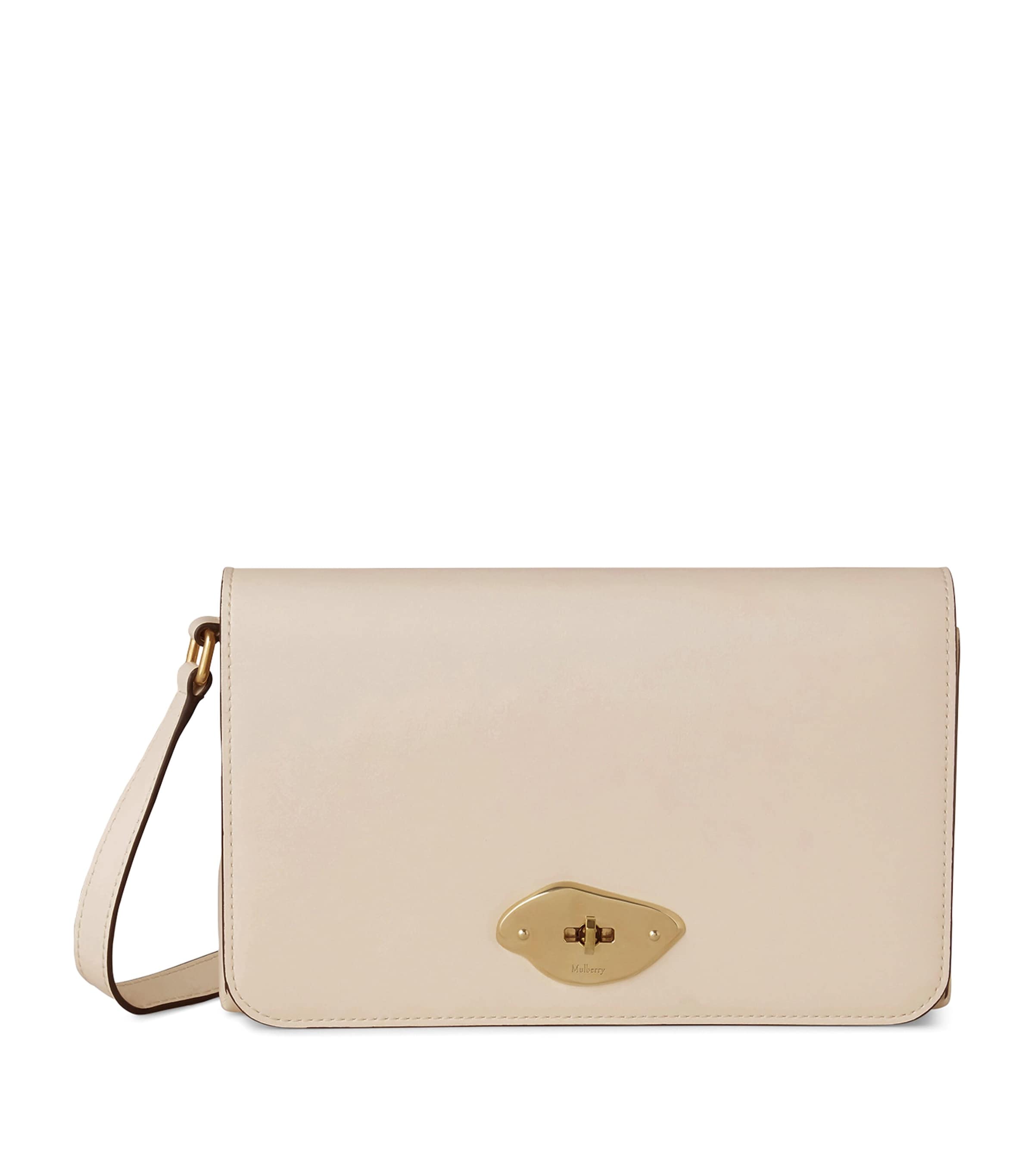 Mulberry Leather Lana Chain Wallet In Neutral