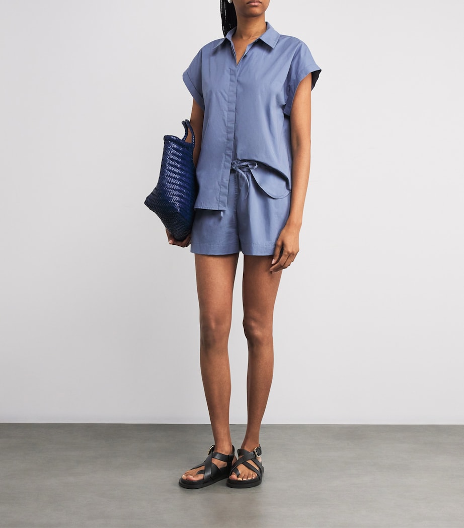 Leather Elbert Sandals BLACK EMBSSED LIZARD Image 6