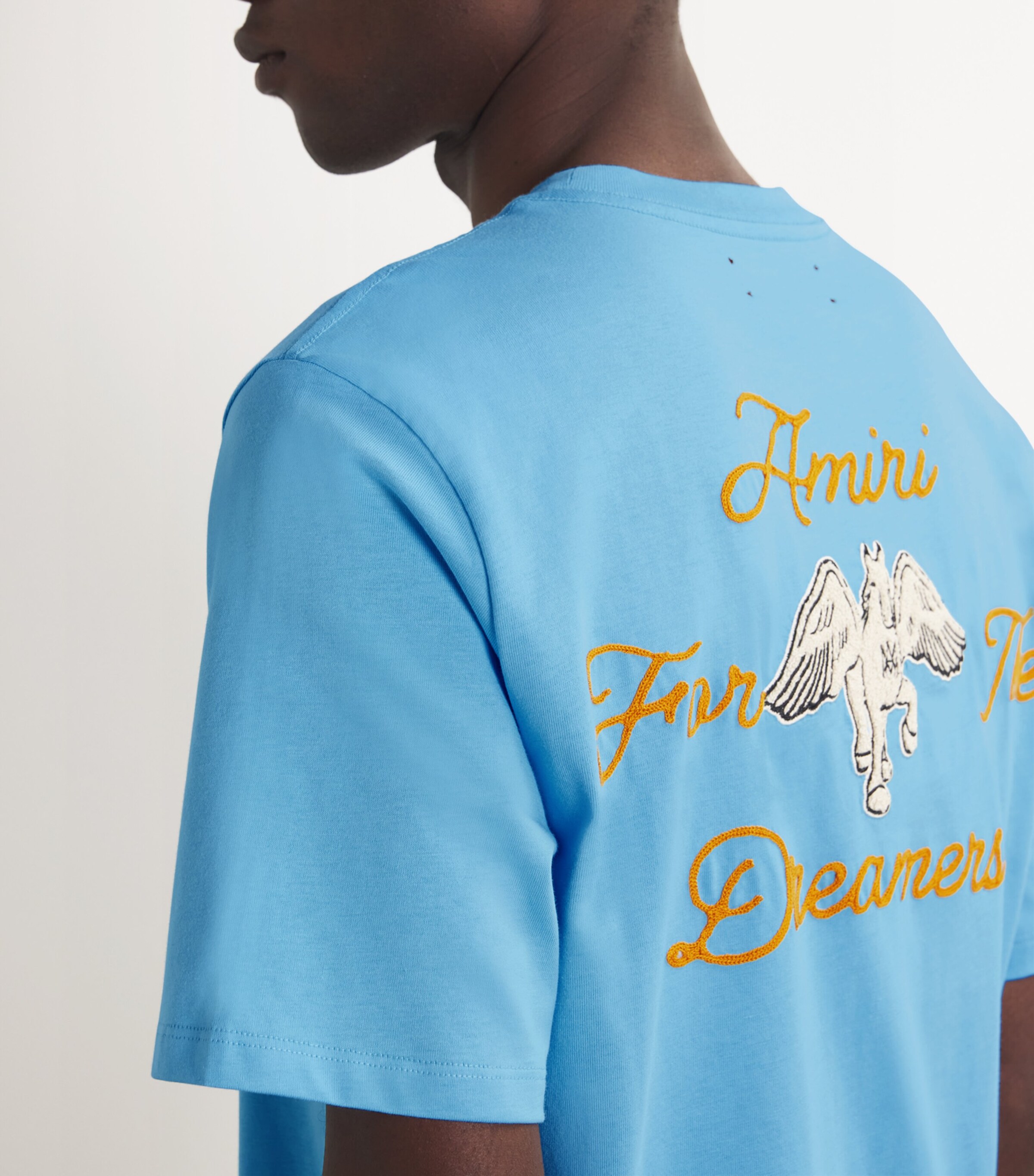 AMIRI Dreamers ロゴ刺繍 コットン Tシャツ 人気 AMIRI Cotton Embroidered Dreamers T-Shirt | Harrods UK