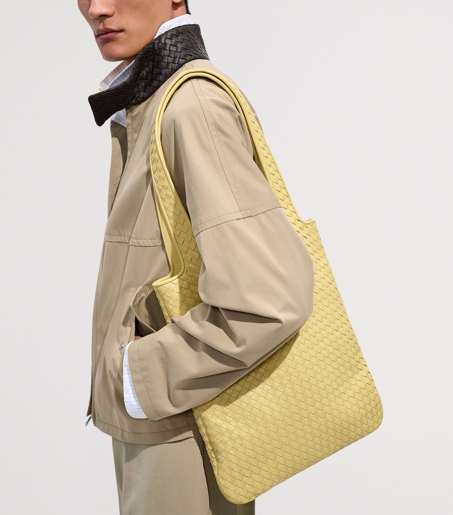 Bottega Veneta Small Leather Veneto Tote Bag Image 2