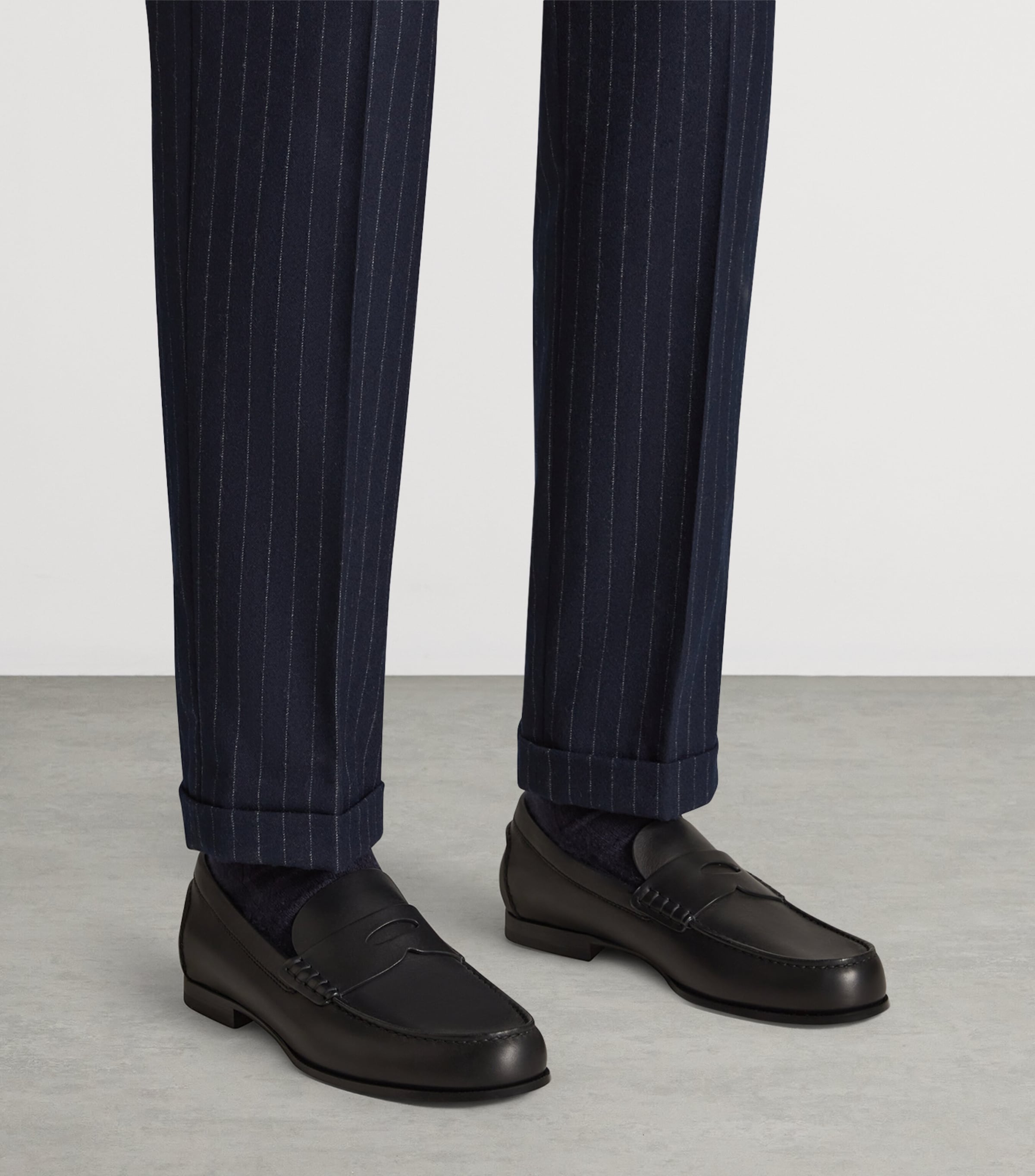 Leather Flex Heddon Loafers 001BLACK Image 2