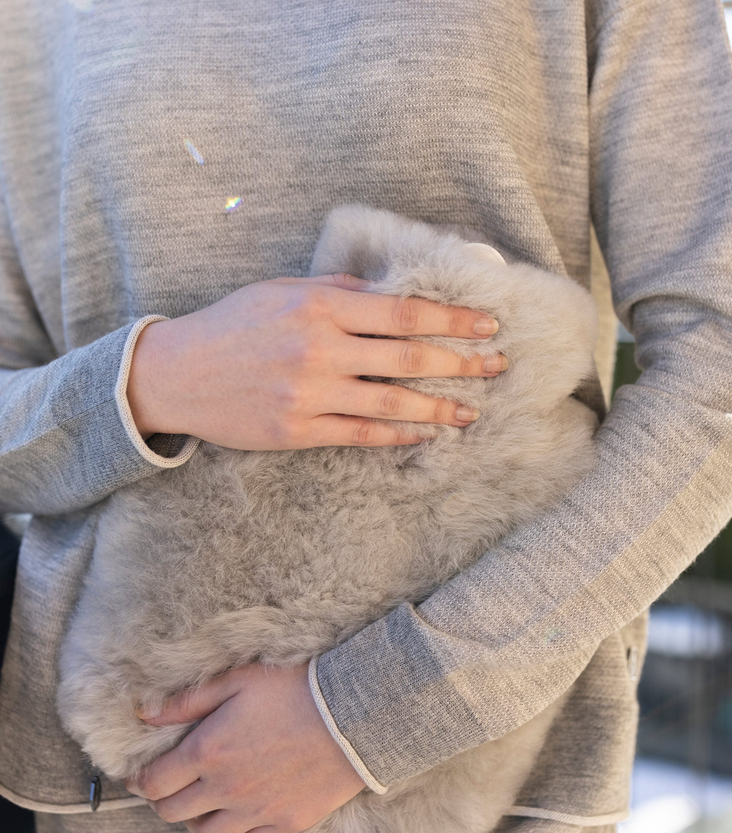 Calmo Hot Water Bottle (1.8L) SILVER GREY Image 5