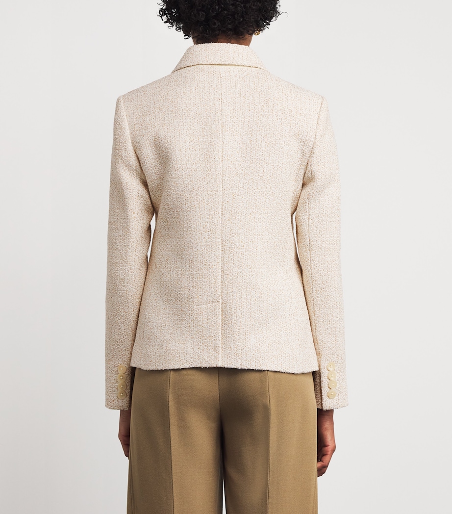 Bouclé Contour Blazer IVORY Image 4