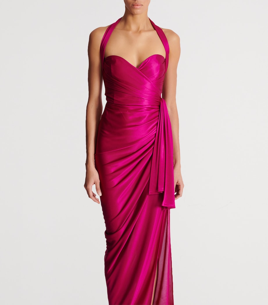 Jersey Draped Maxi Dress 4AC ROSE M??TALLIS?? Image 6