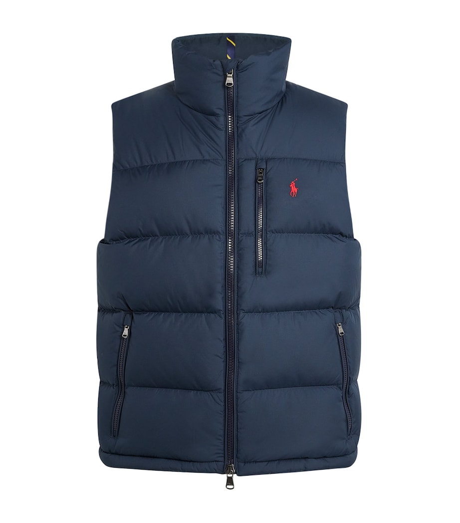 Water-Resistant Down Gorham Gilet NAVY Image 1