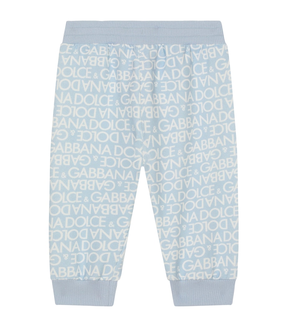 Dolce&Gabbana Kids Logo Sweatpants (3-30 Months) Hcxca Dg Bianco Image 2