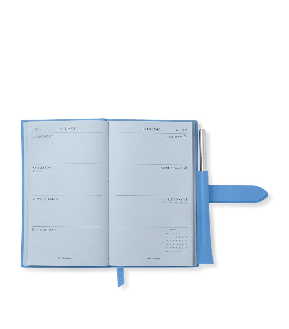 Panama Leather 2026 Weekly Diary NILE BLUE SS21 Image 2