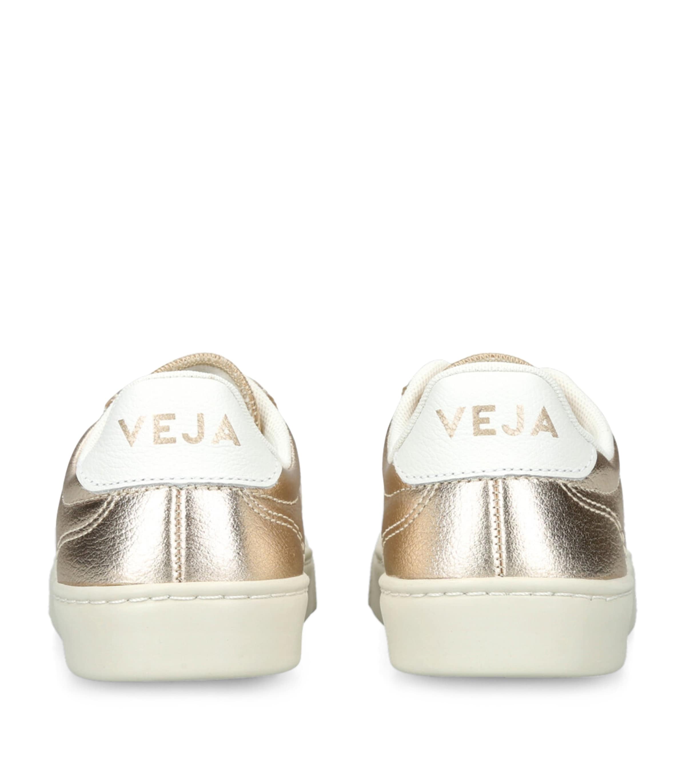 Veja Leather Volley Sneakers Gold Image 2